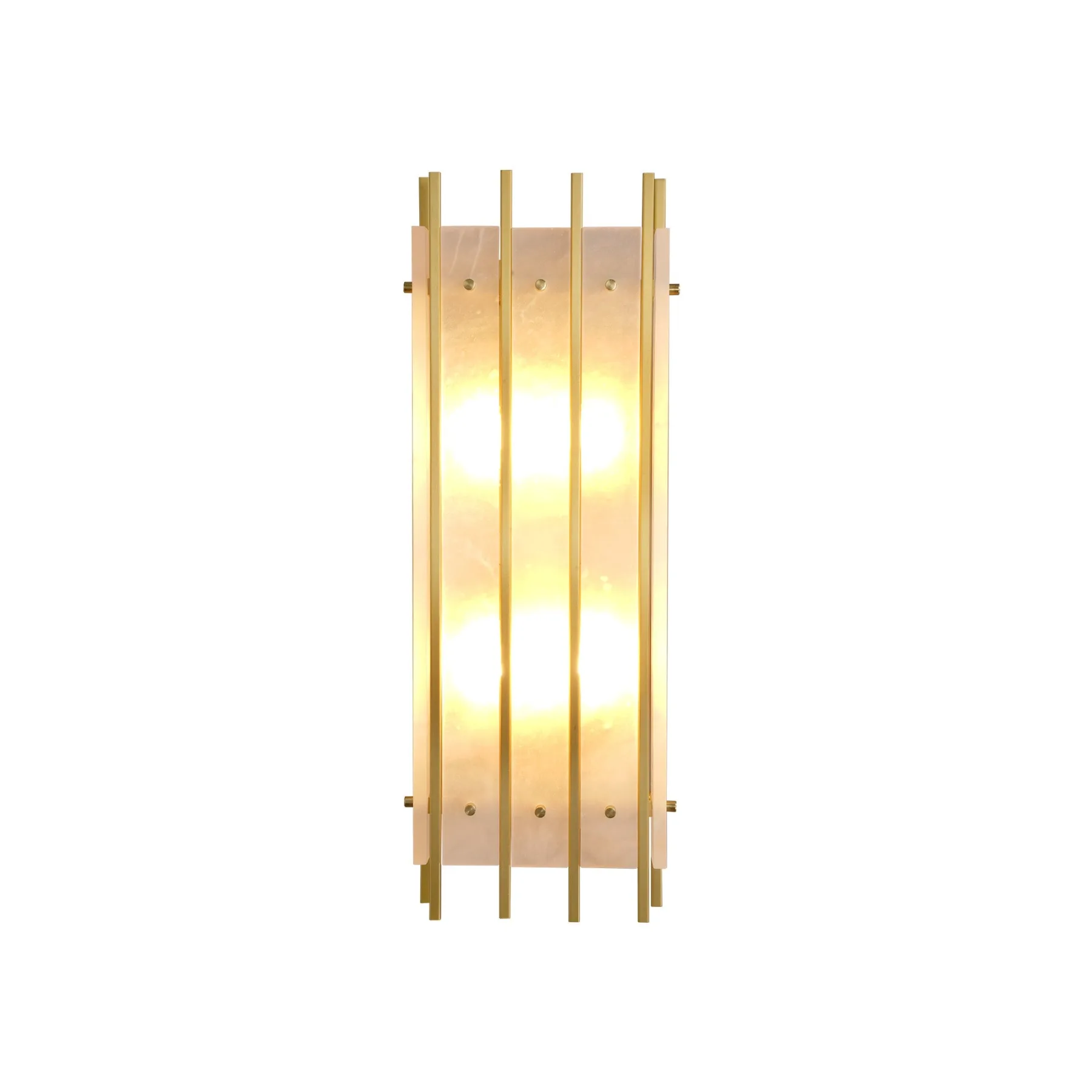 Gilded Alabaster Linear Wall Sconce custom sconces