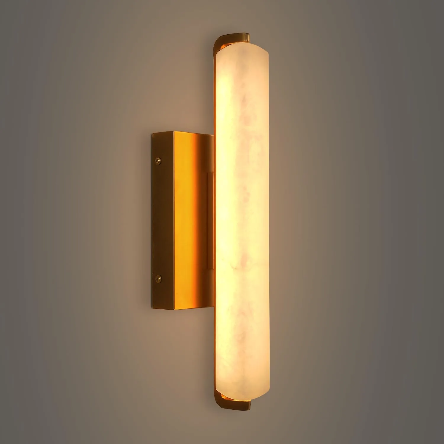 Solene Alabaster Tube Wall Sconce custom sconces