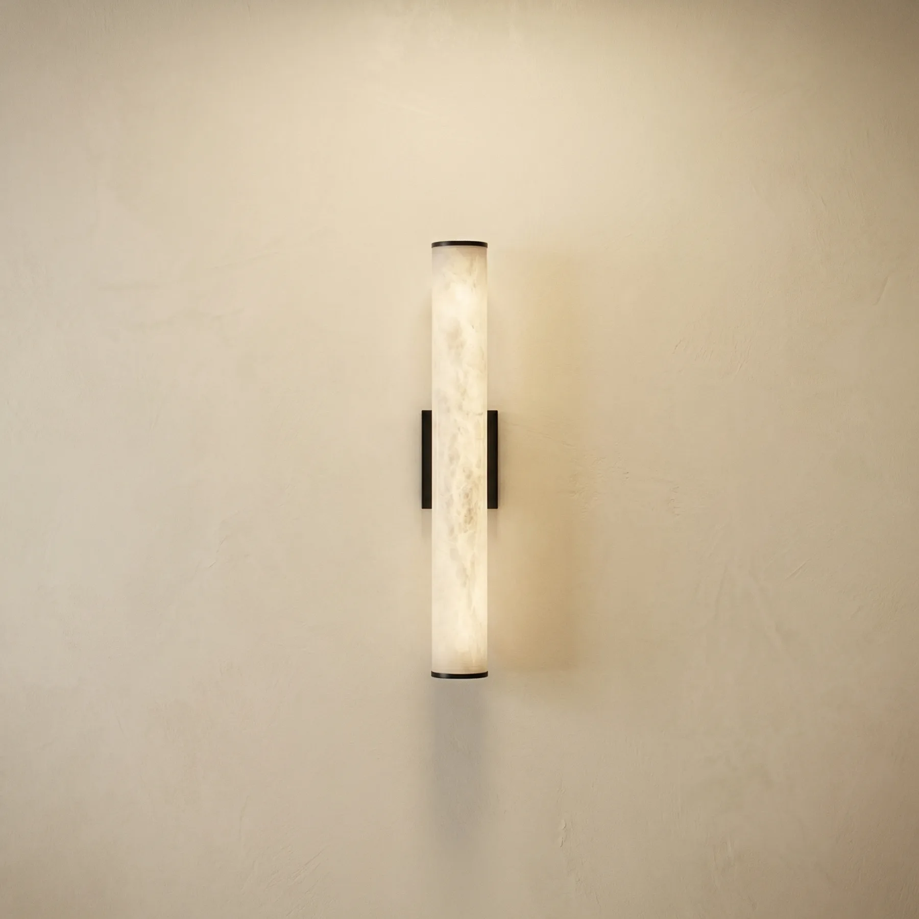 Luminous Alabaster Cylinder Wall Sconce custom sconces
