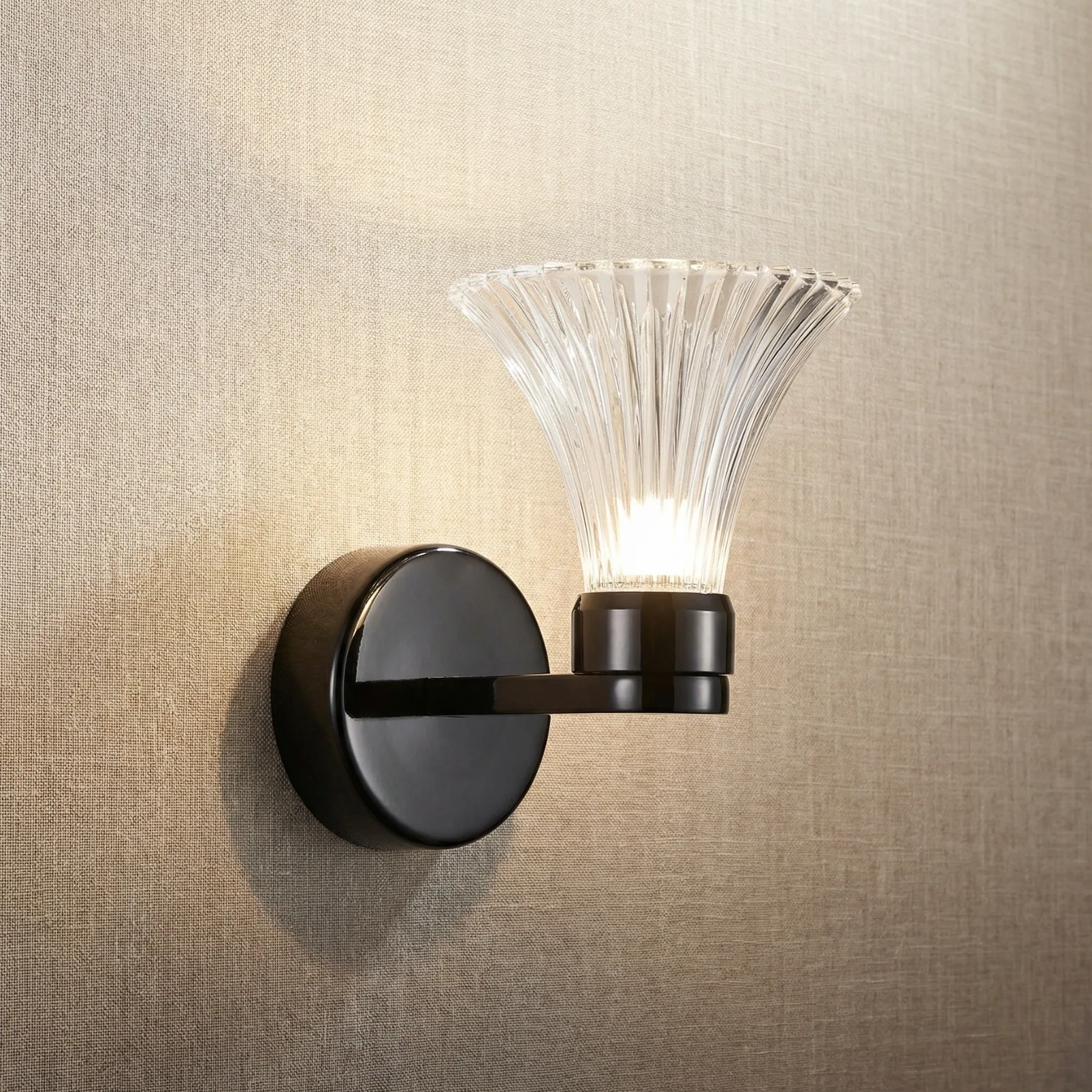 Nocturne Fluted Glass Sconce custom sconces
