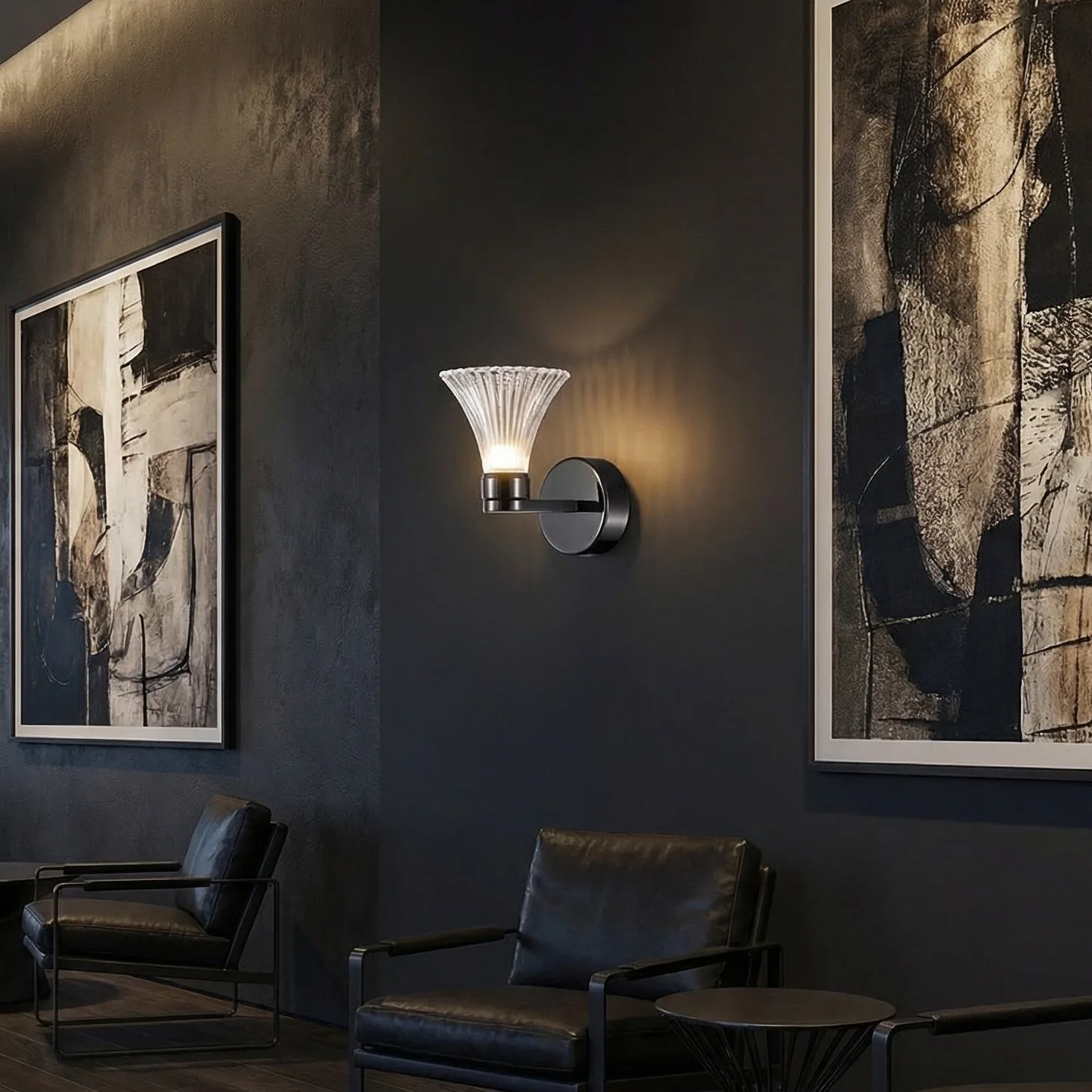 Nocturne Fluted Glass Sconce image 3