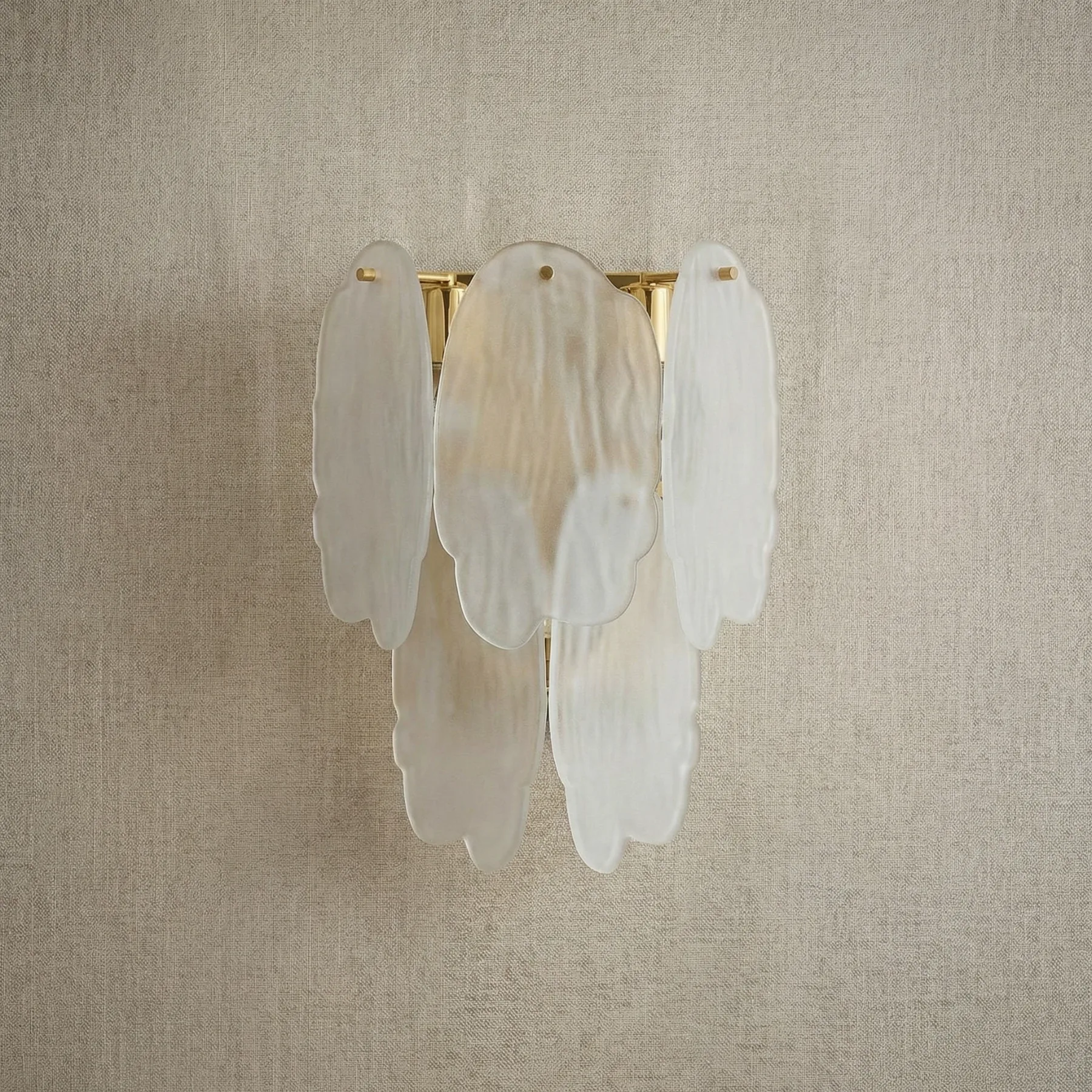 Luminous Alabaster Petal Wall Sconce image 4
