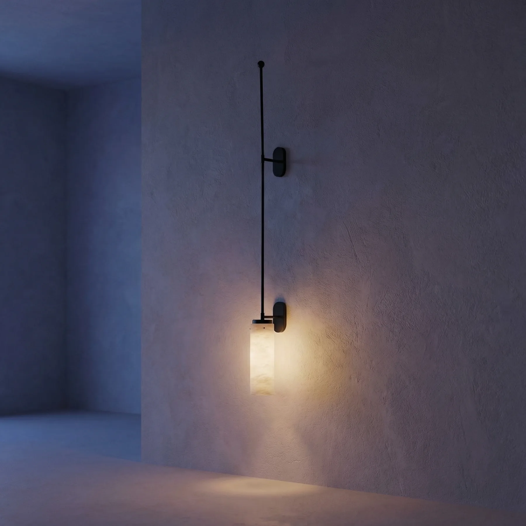 Ethereal Alabaster Rod Wall Sconce image 2
