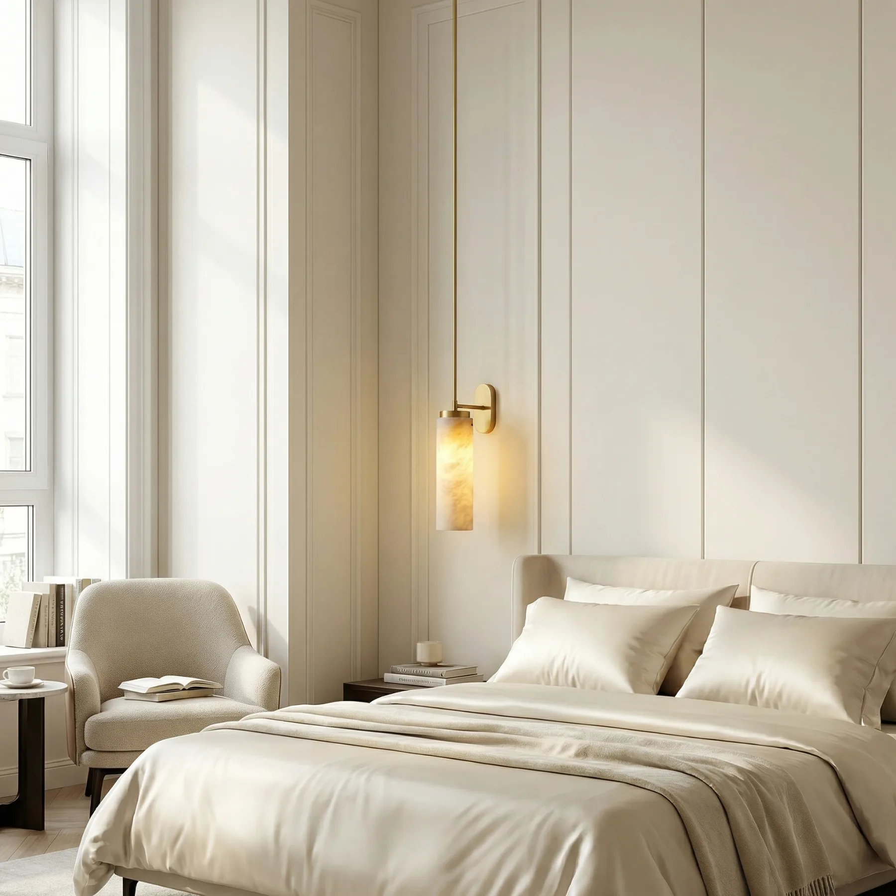 Luminous Alabaster Wall Sconce image 4
