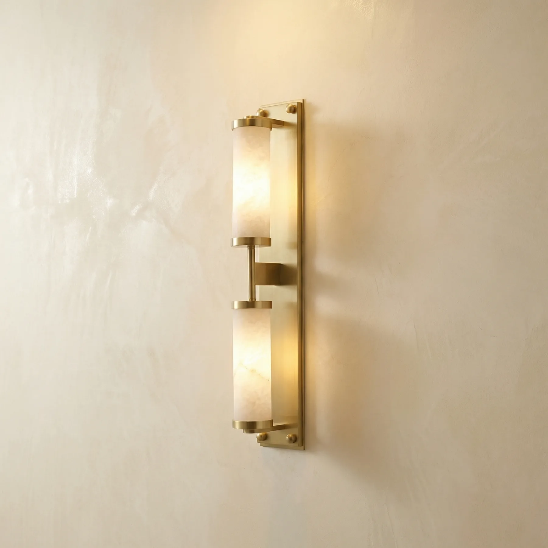 Aureate Alabaster Tube Wall Sconce custom sconces