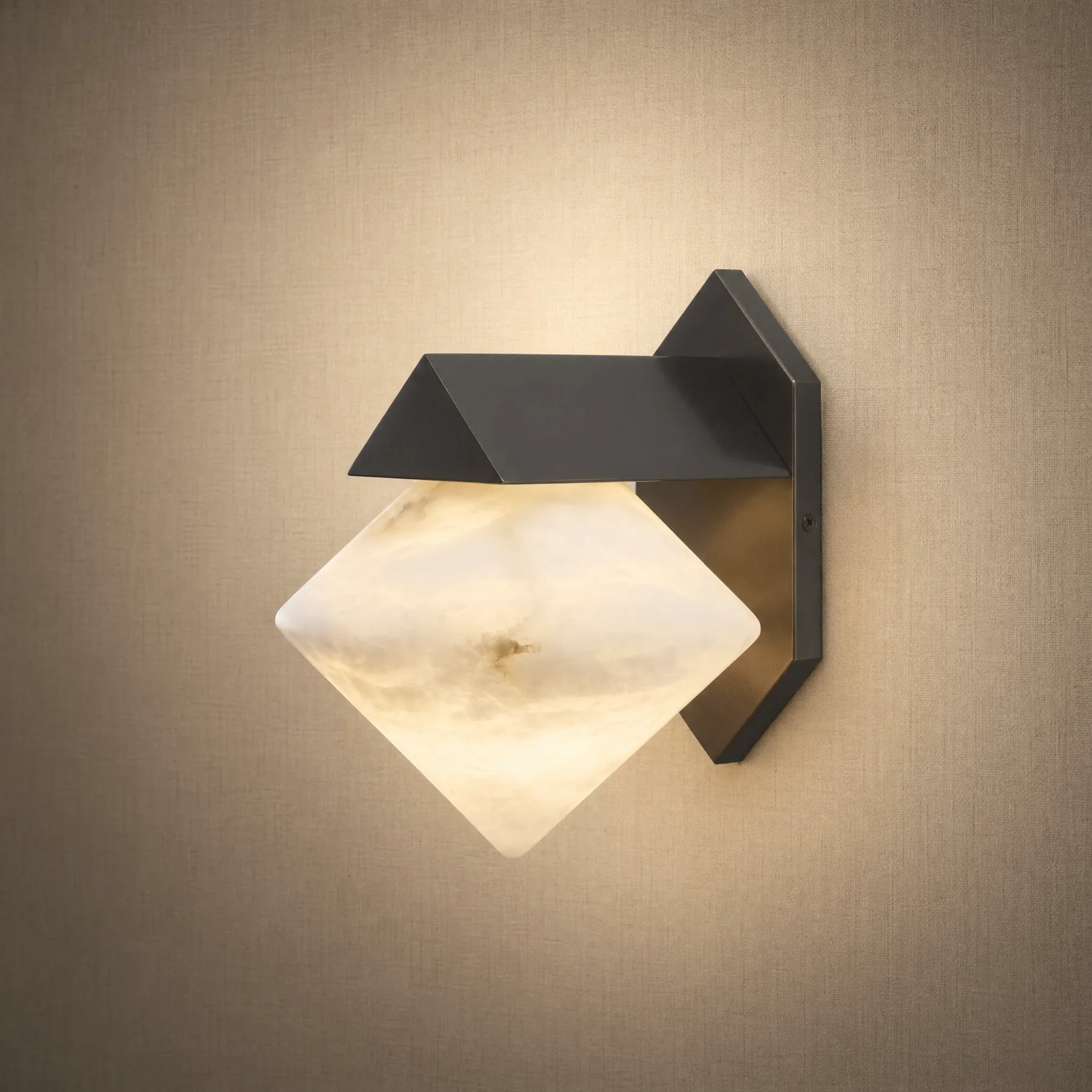 Obsidian Alabaster Wall Sconce custom sconces
