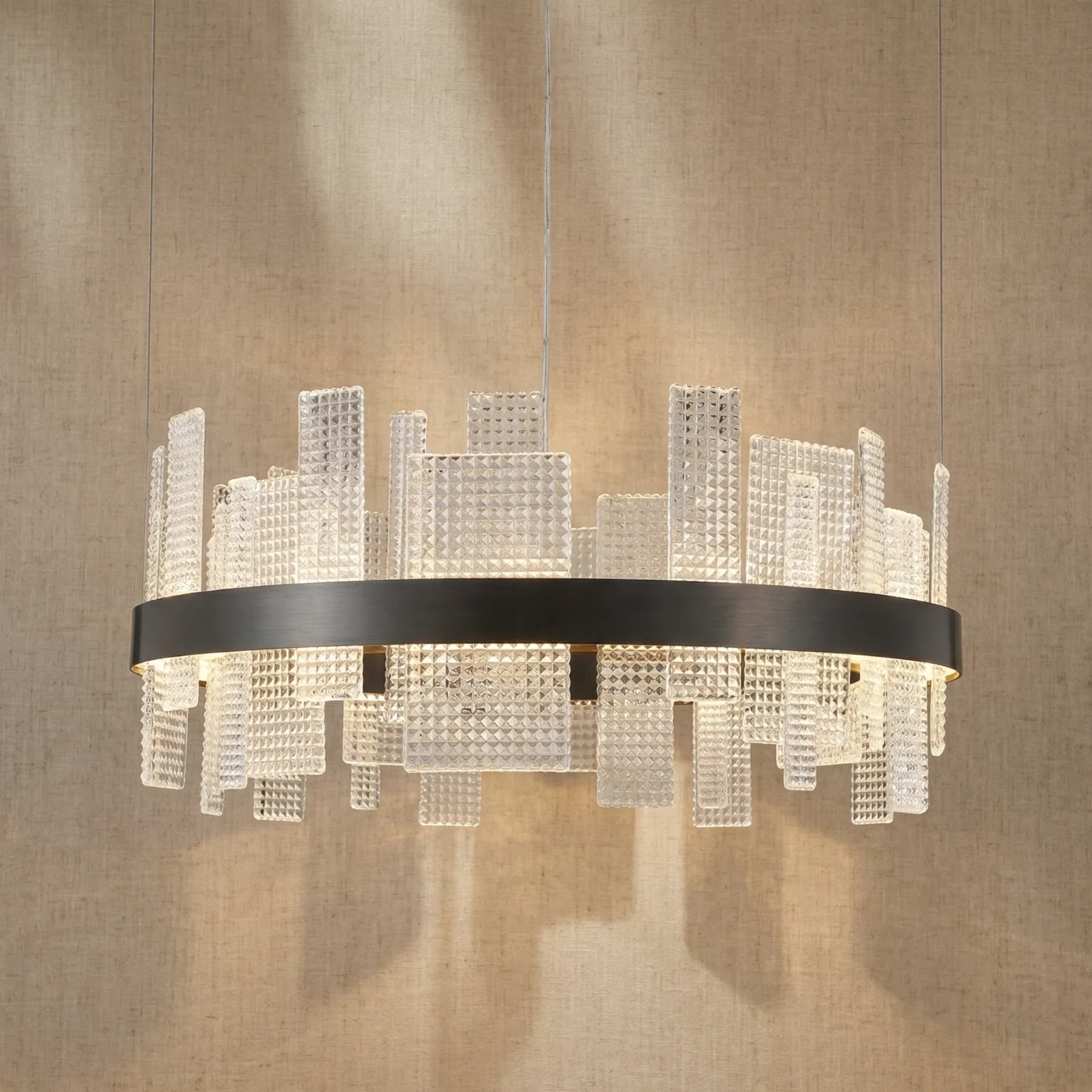 Metropolitan Crystal Ring Chandelier custom chandeliers