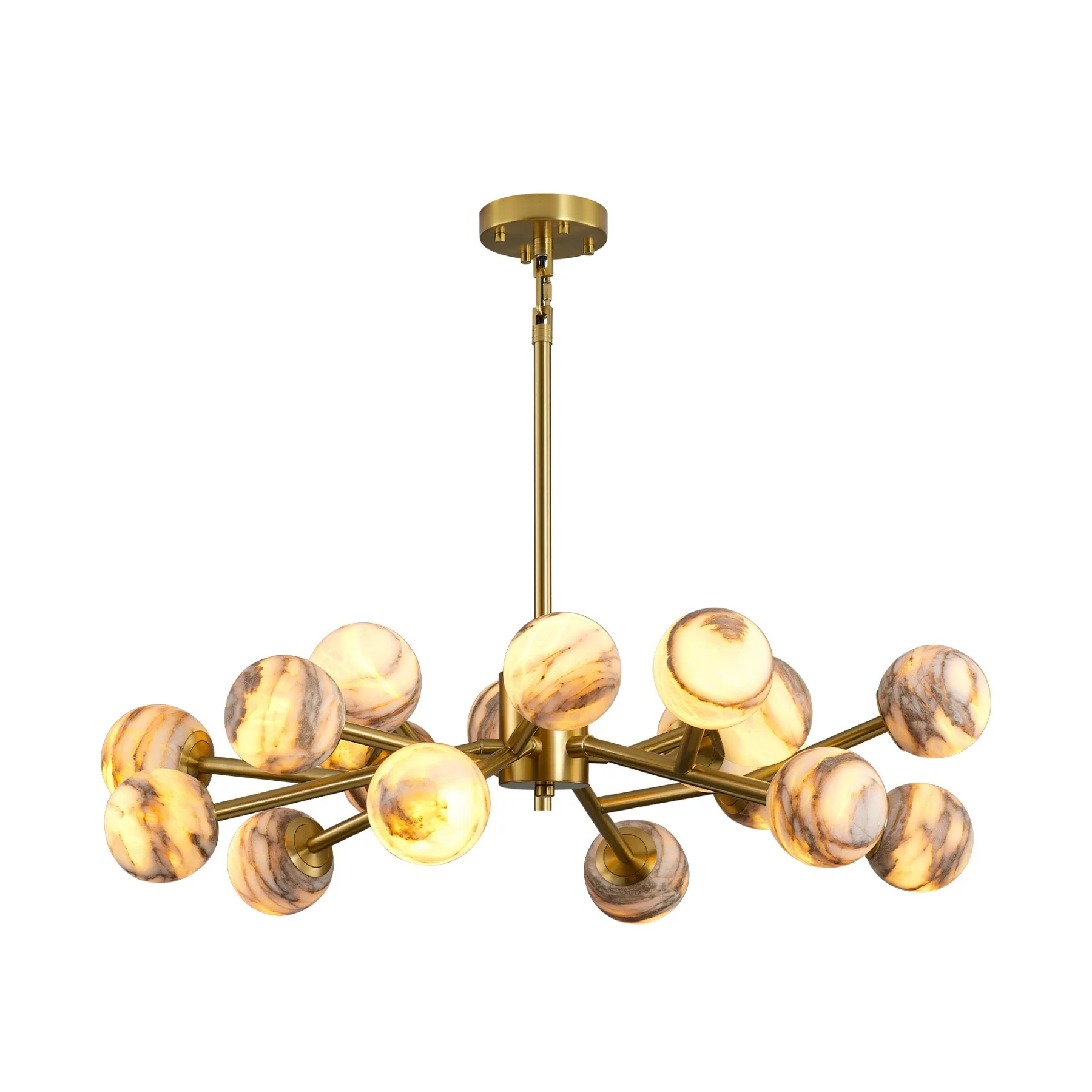 Aurelian Alabaster Globe Chandelier custom chandeliers