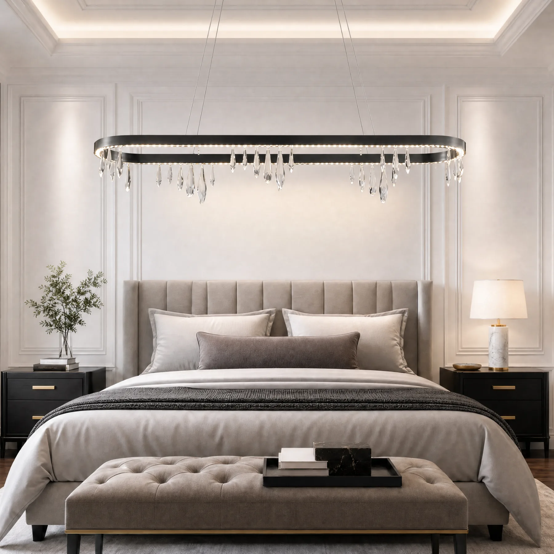 Luminous Crystal Linear Chandelier image 4
