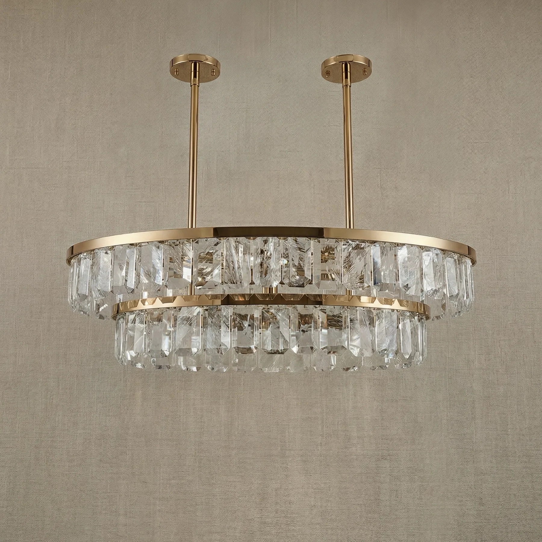 Gilded Crystal Island Chandelier image 3