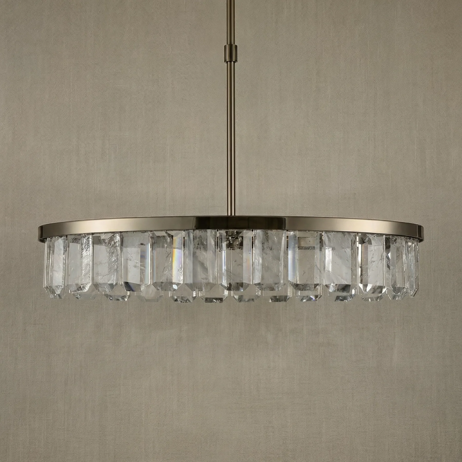 Luminous Crystal Ring Chandelier image 3