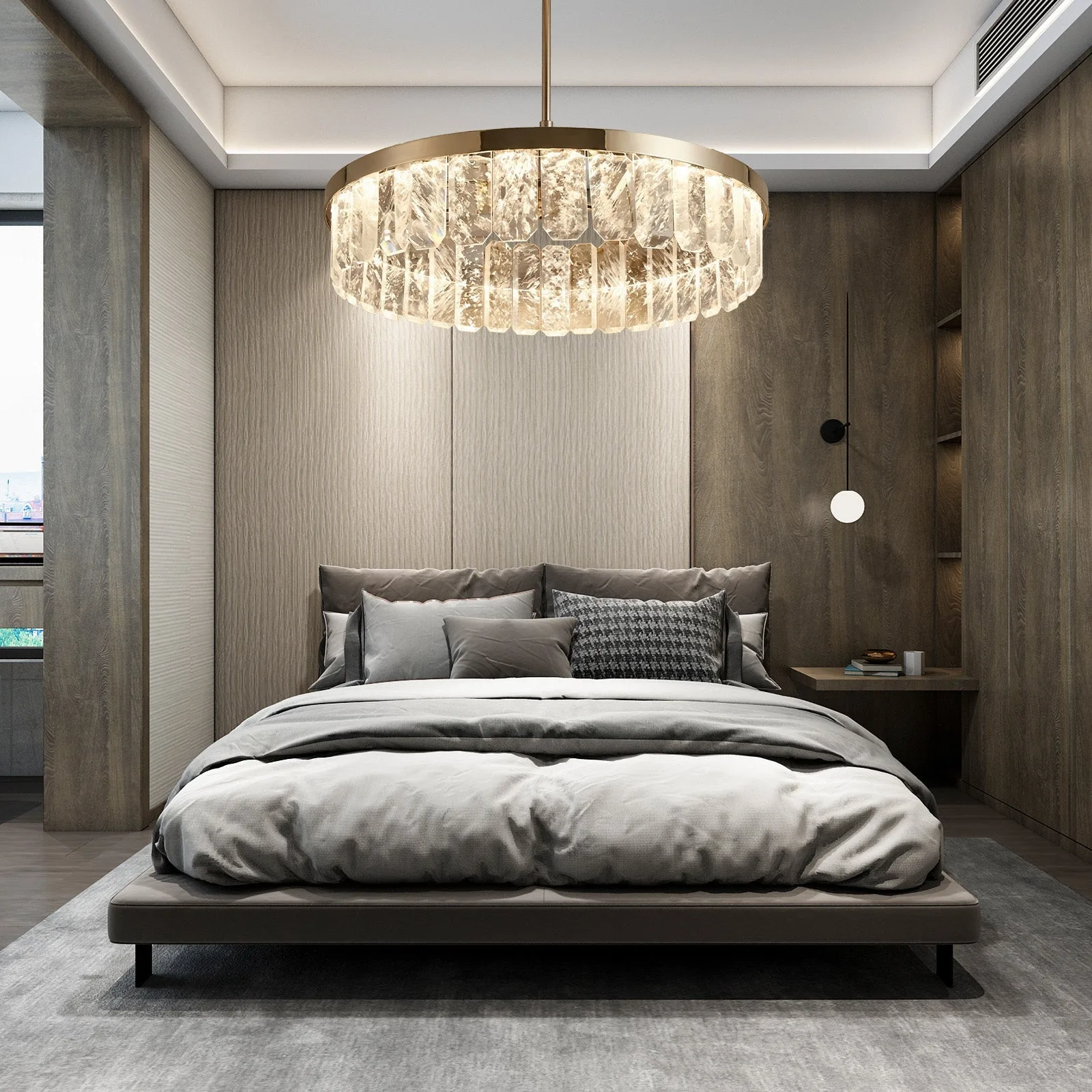 Luminous Crystal Ring Chandelier image 6