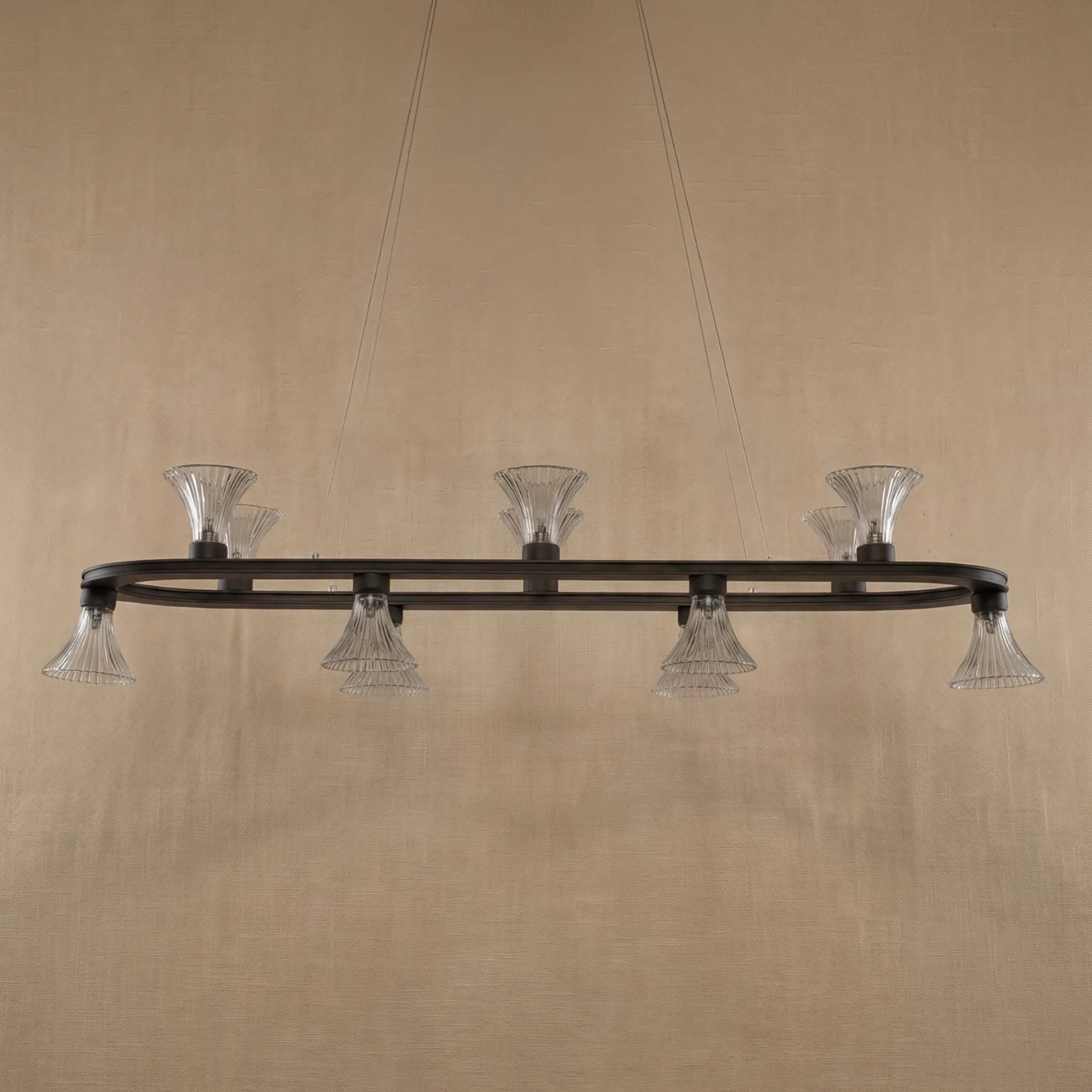Luminous Glass Linear Chandelier image 2