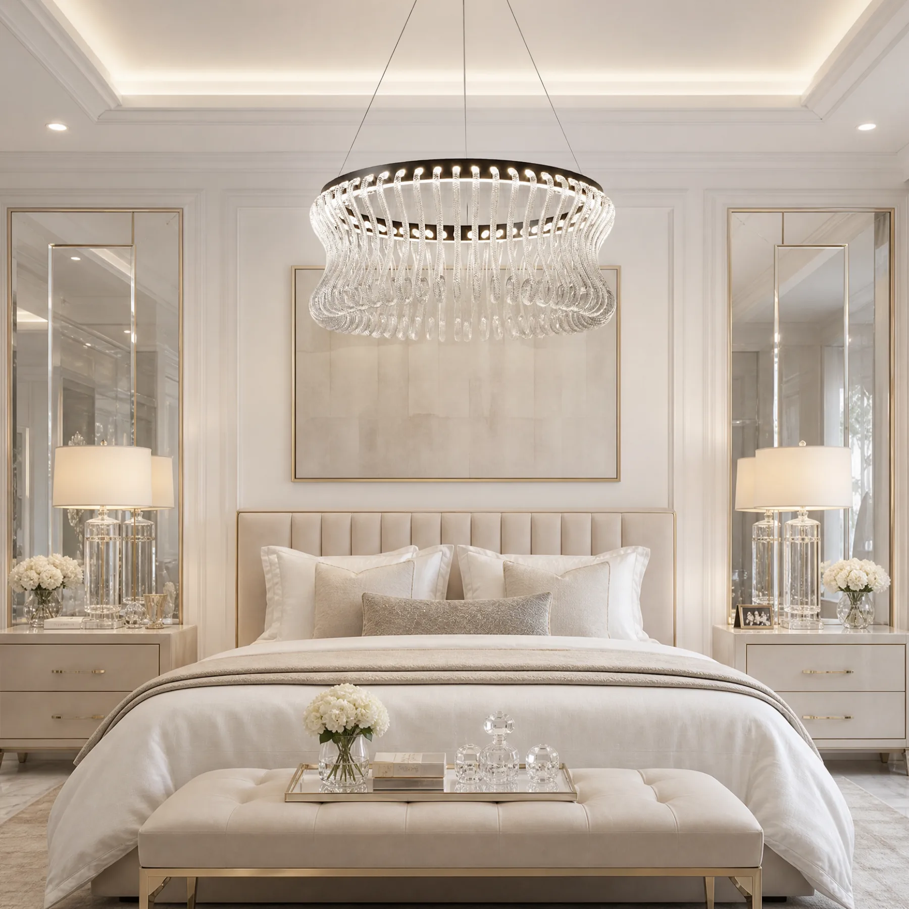 Luminous Crystal Ring Chandelier image 3