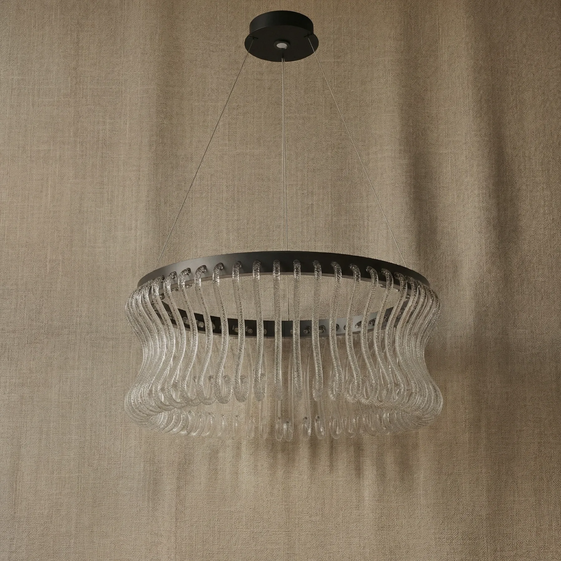 Luminous Crystal Ring Chandelier image 2