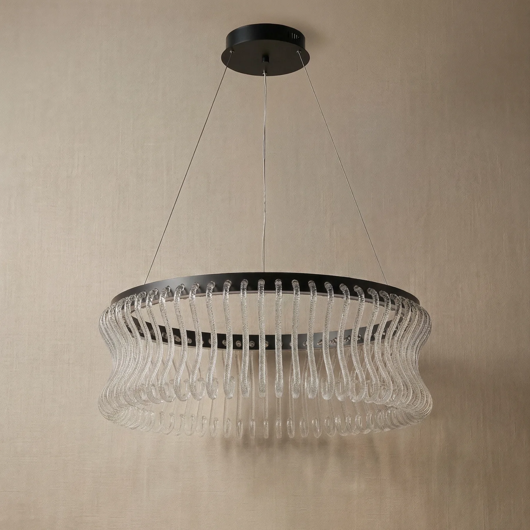 Ripple Crystal Ring Chandelier image 2