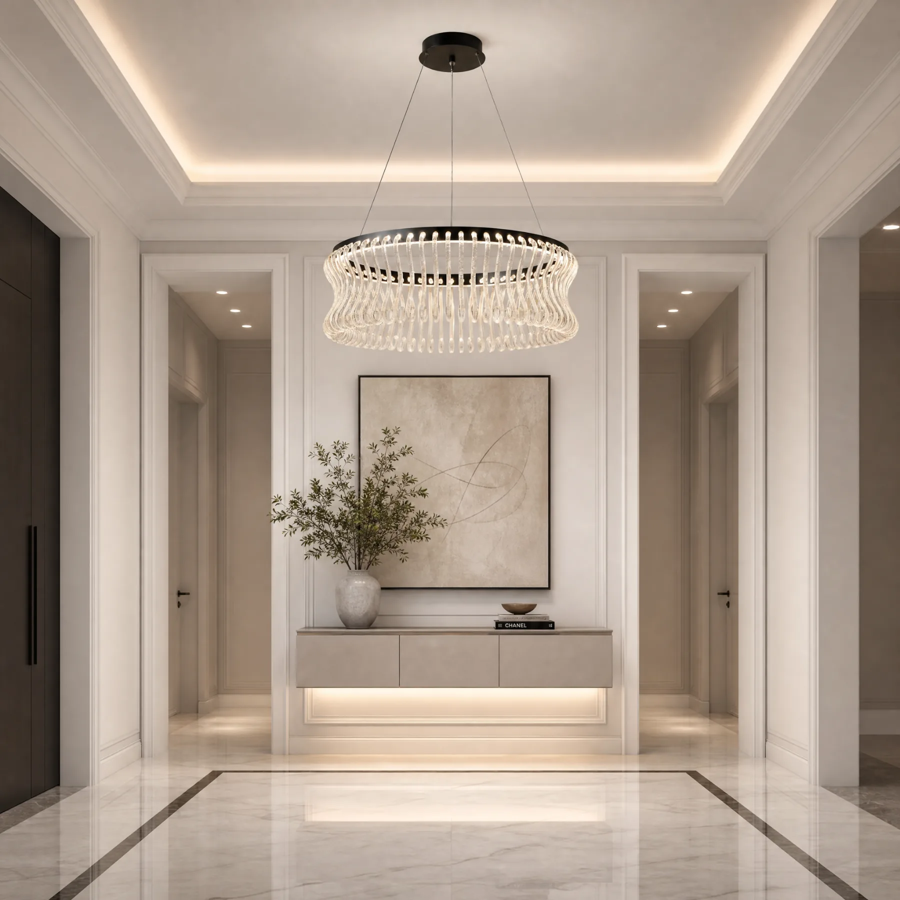 Ripple Crystal Ring Chandelier image 6