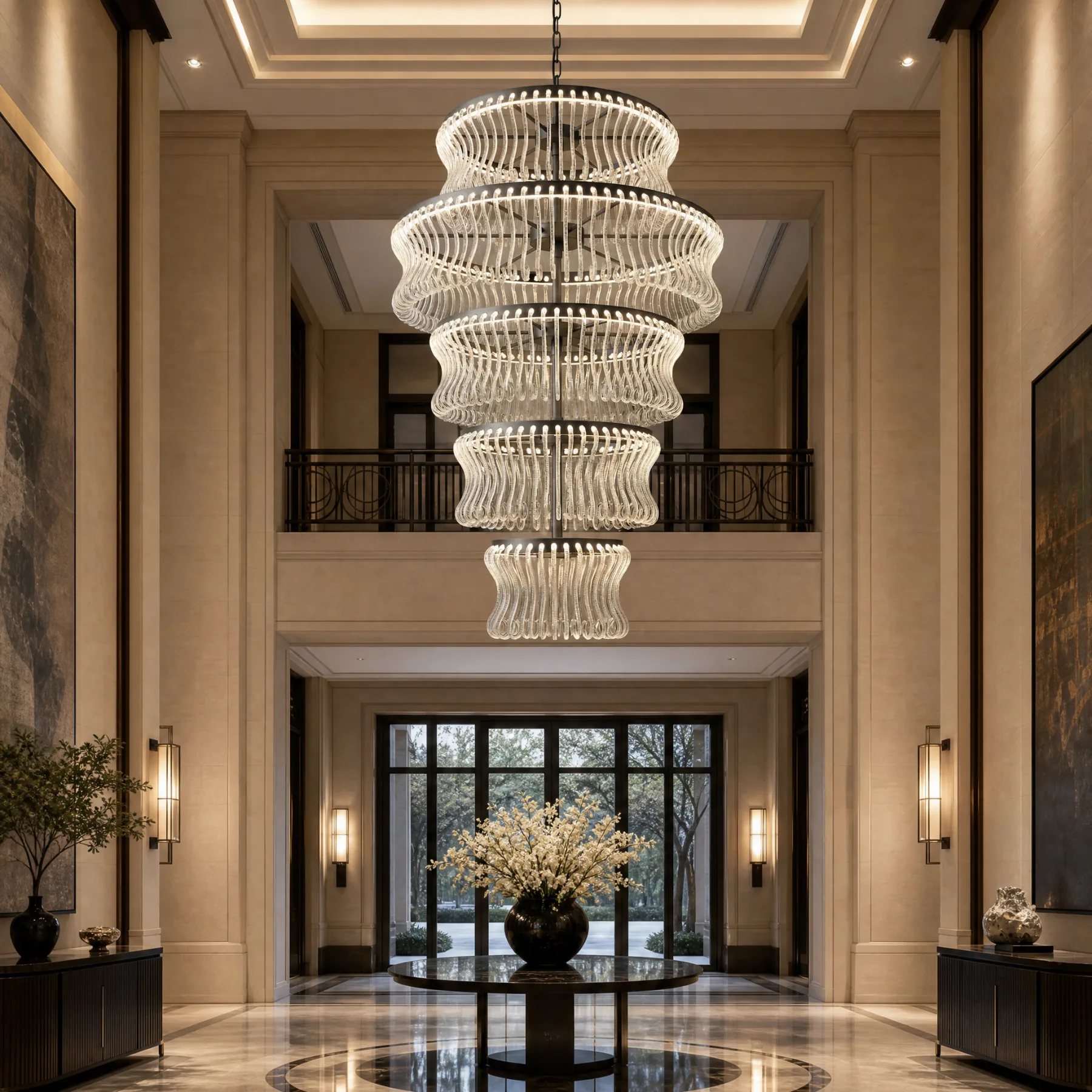 Cascading Crystal Tiered Chandelier image 5