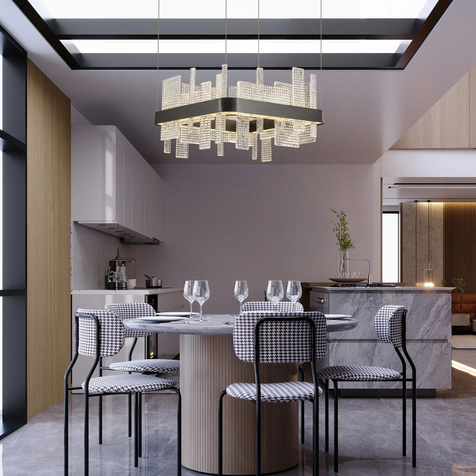 Metropolitan Crystal Frame Chandelier image 6