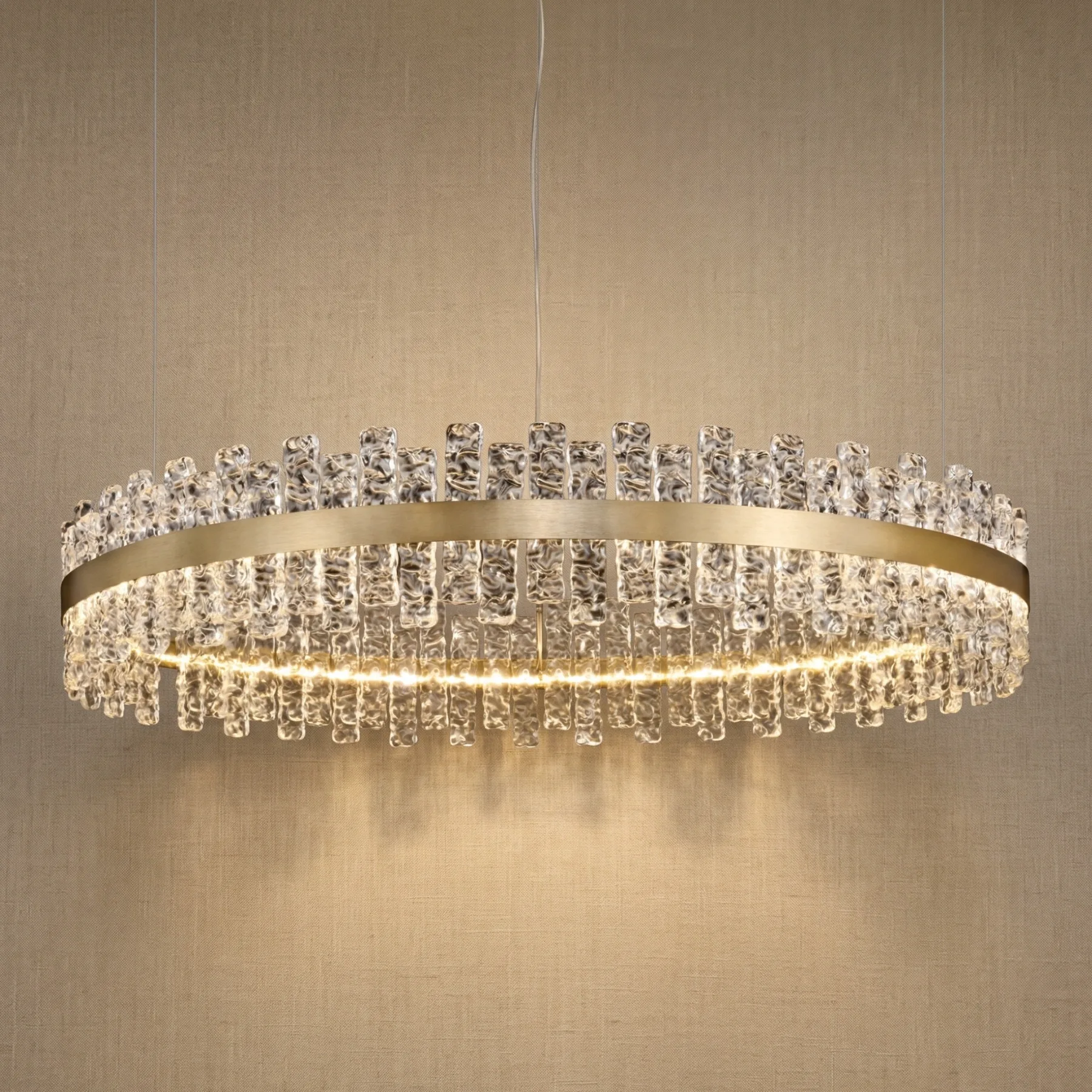 Aureate Crystal Ring Chandelier custom chandeliers