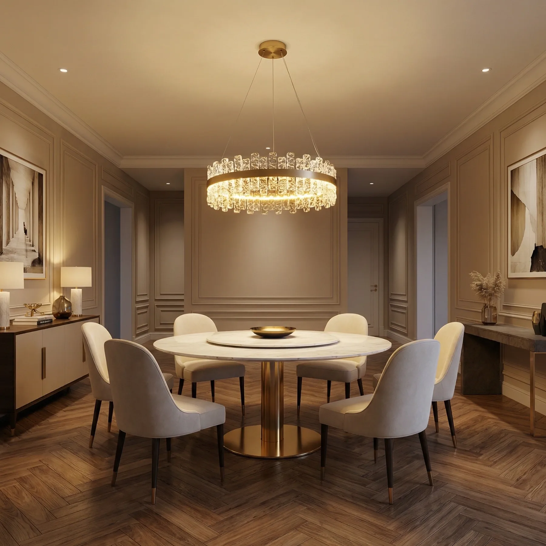 Aureate Crystal Ring Chandelier image 6