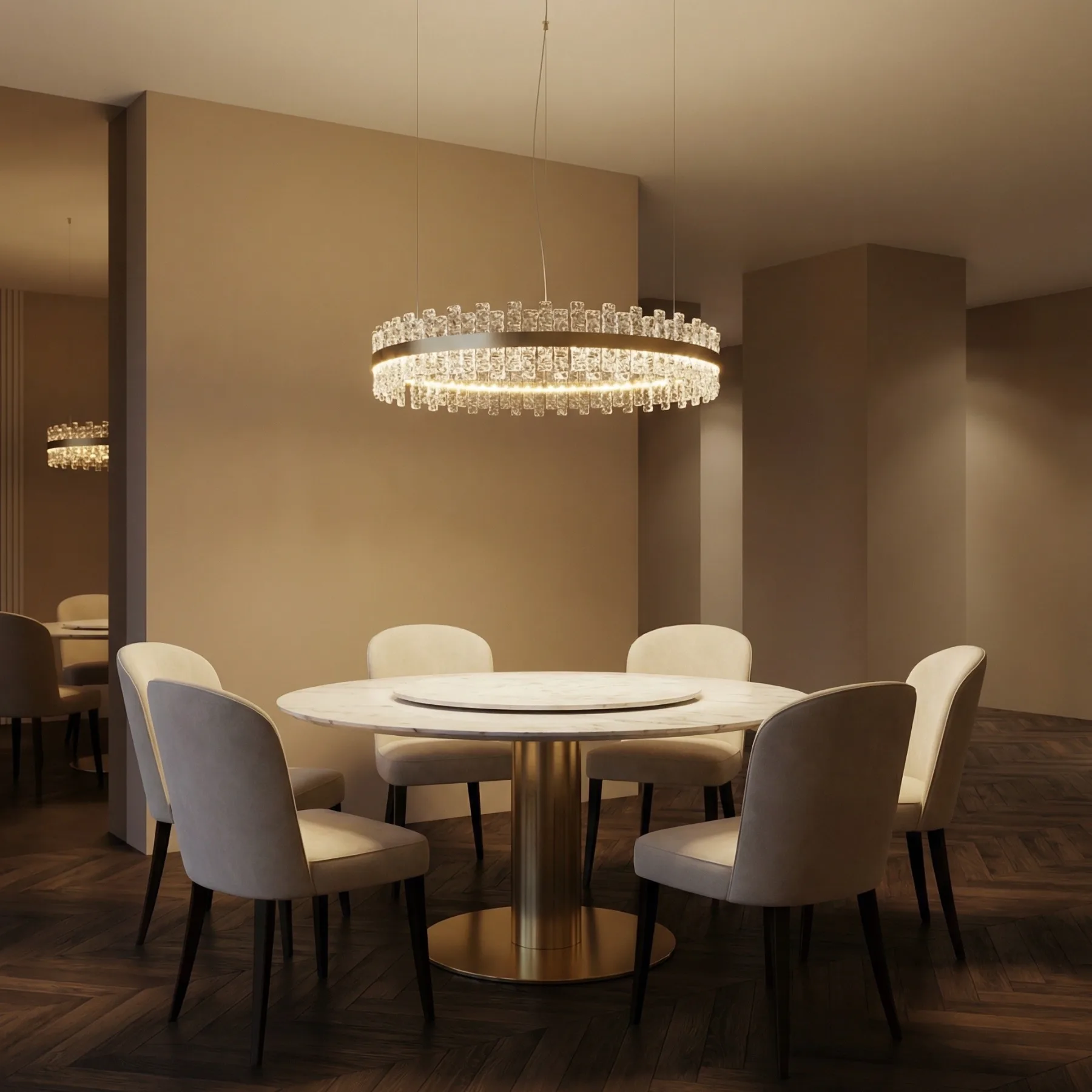 Aureate Crystal Ring Chandelier image 3