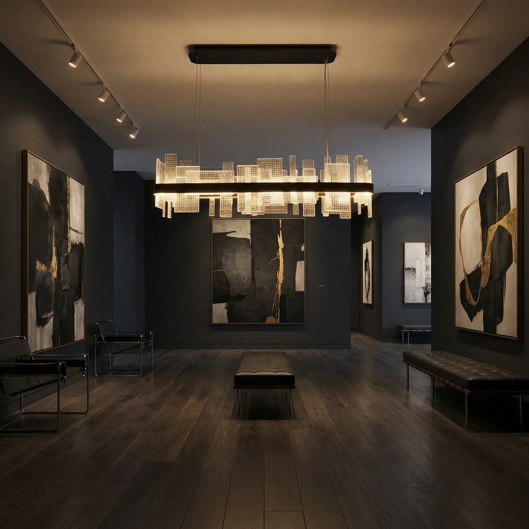 Metropolitan Crystal Linear Chandelier image 2