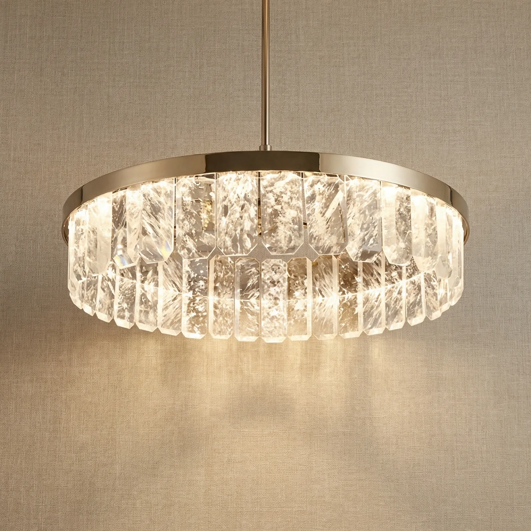 Radiant Crystal Ring Chandelier custom chandeliers
