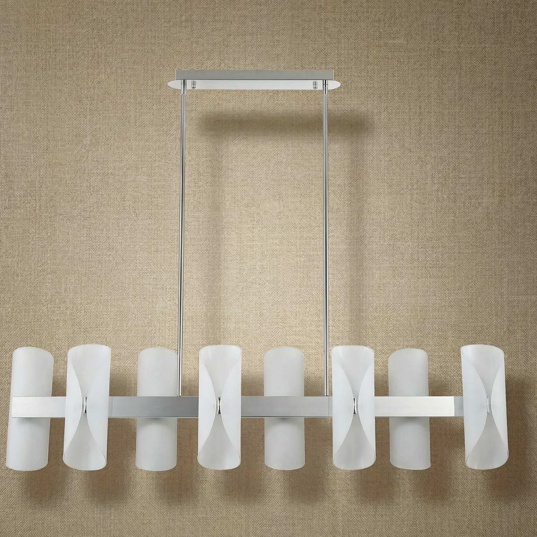Luminous Frosted Glass Linear Chandelier image 5