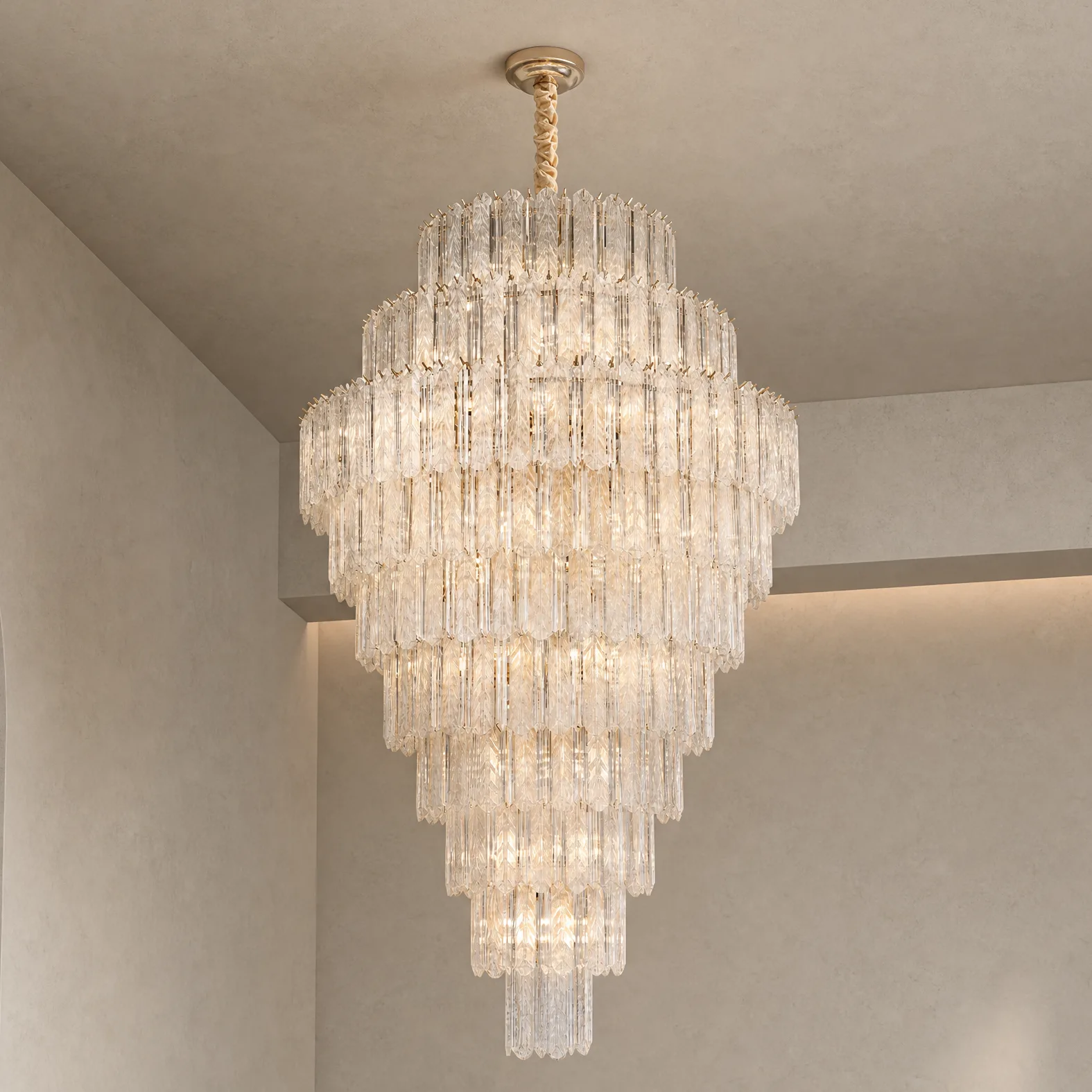 Luminous Crystal Tiered Chandelier image 5
