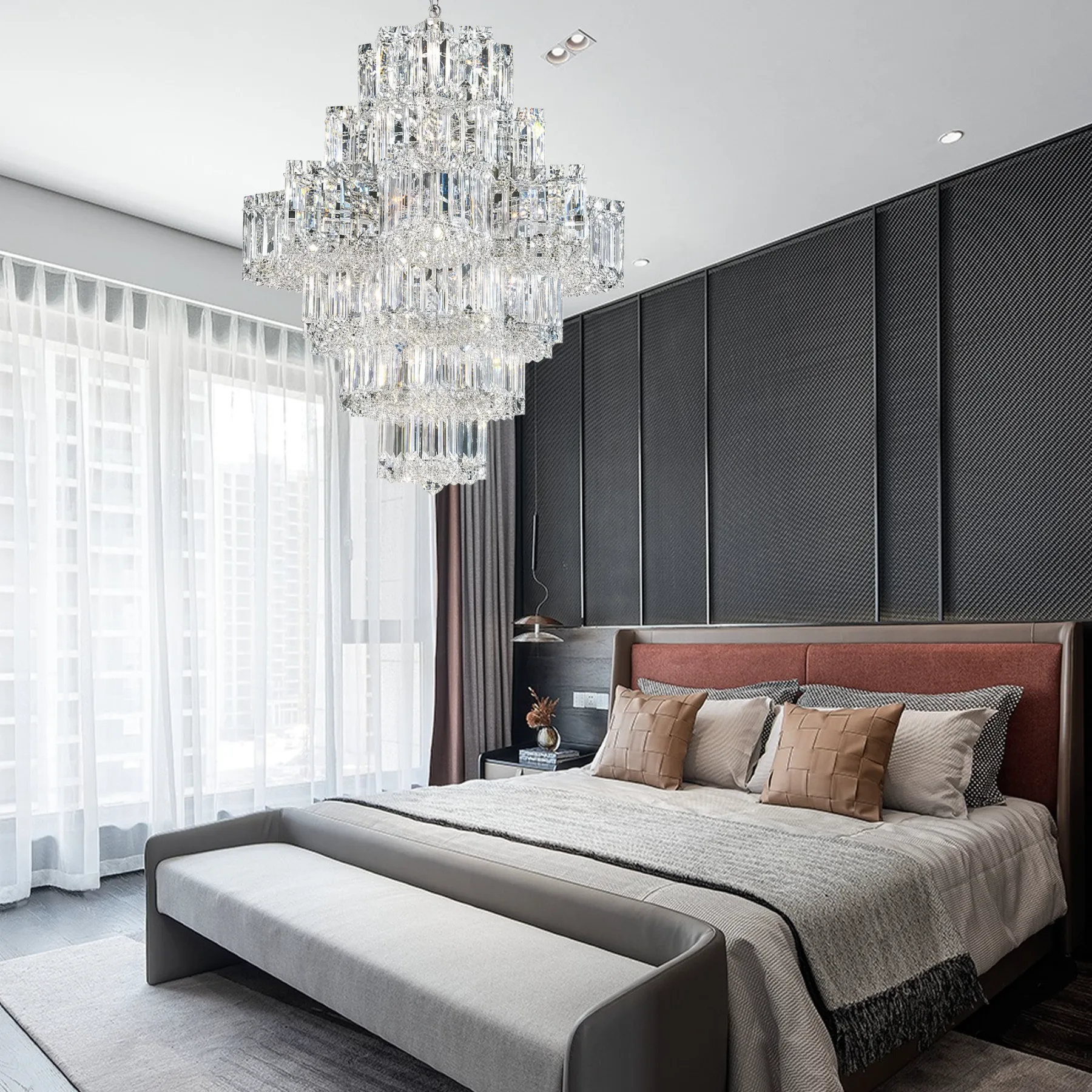 Radiant Tiered Crystal Chandelier image 6