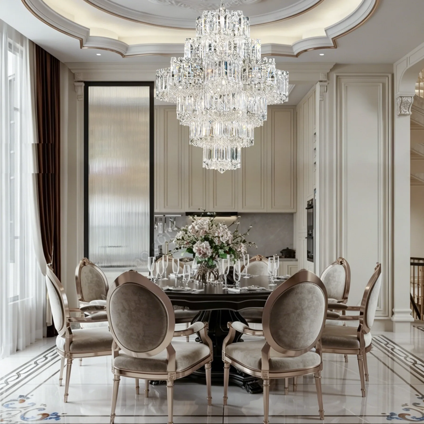 Radiant Tiered Crystal Chandelier image 4