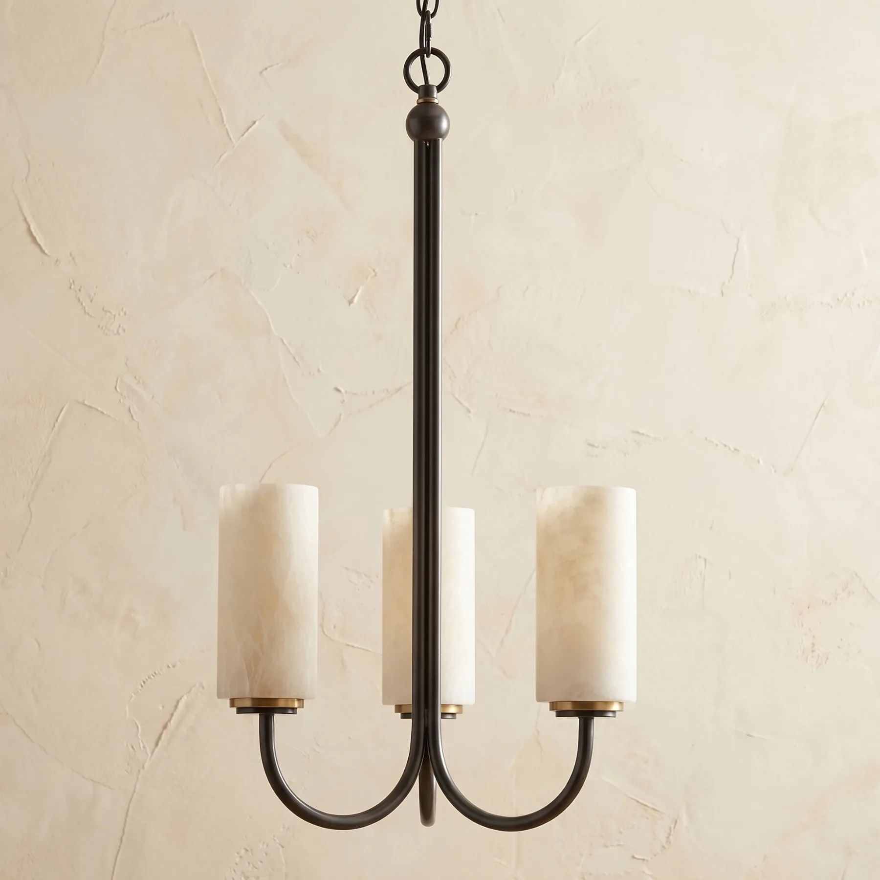 Heritage Alabaster Cylinder Chandelier image 2