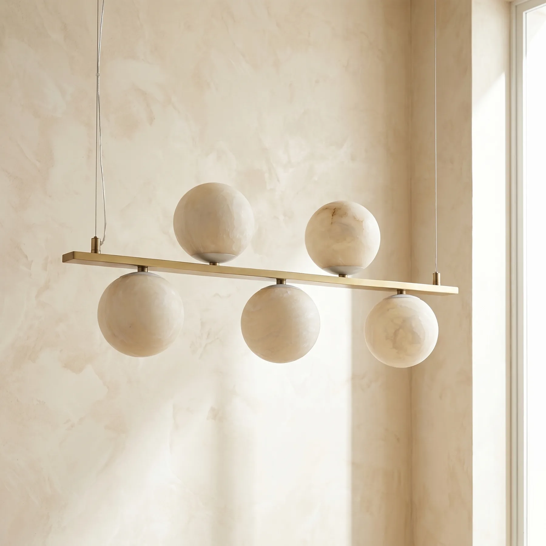 Luminous Alabaster Linear Chandelier image 2