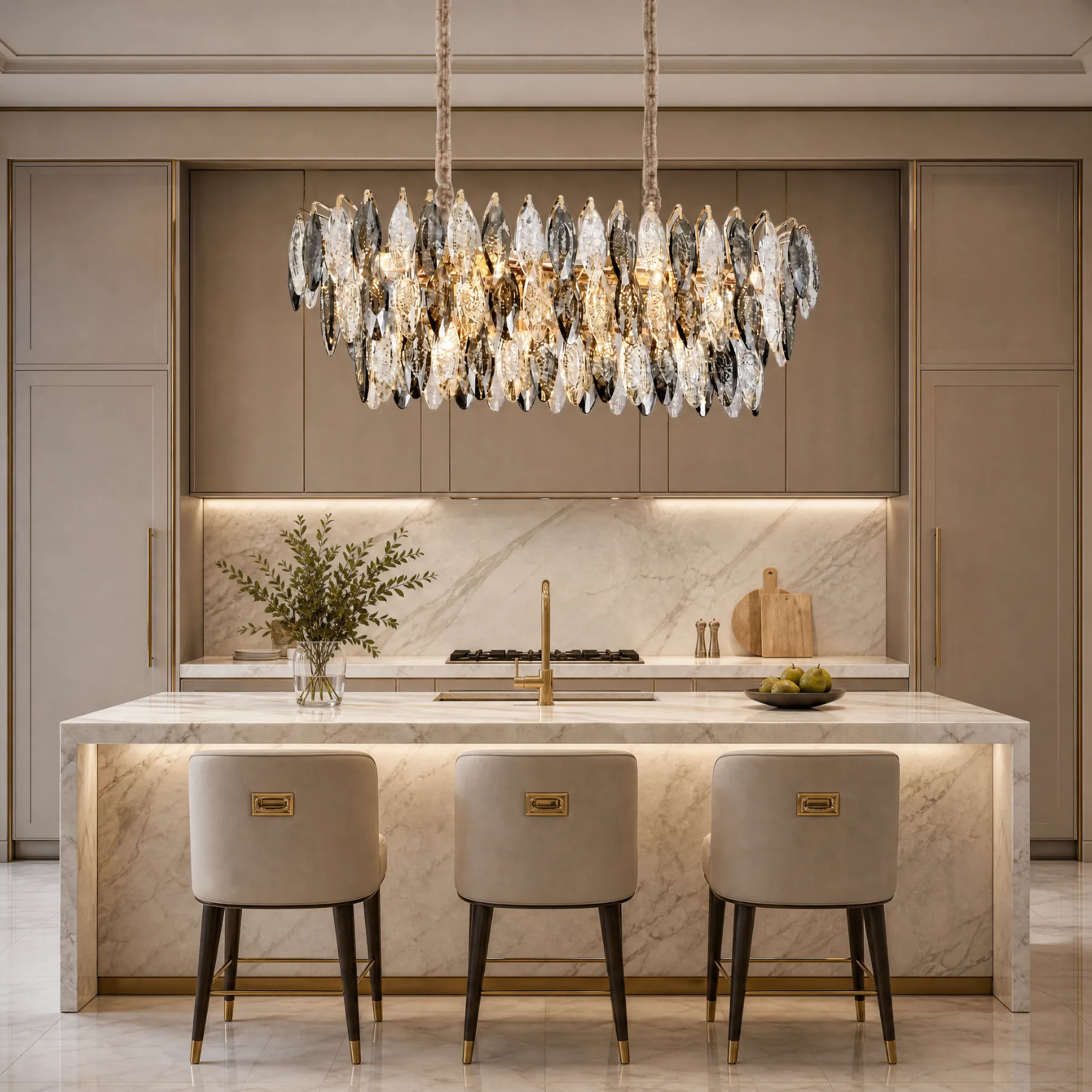 Opulent Smoked Crystal Chandelier image 4