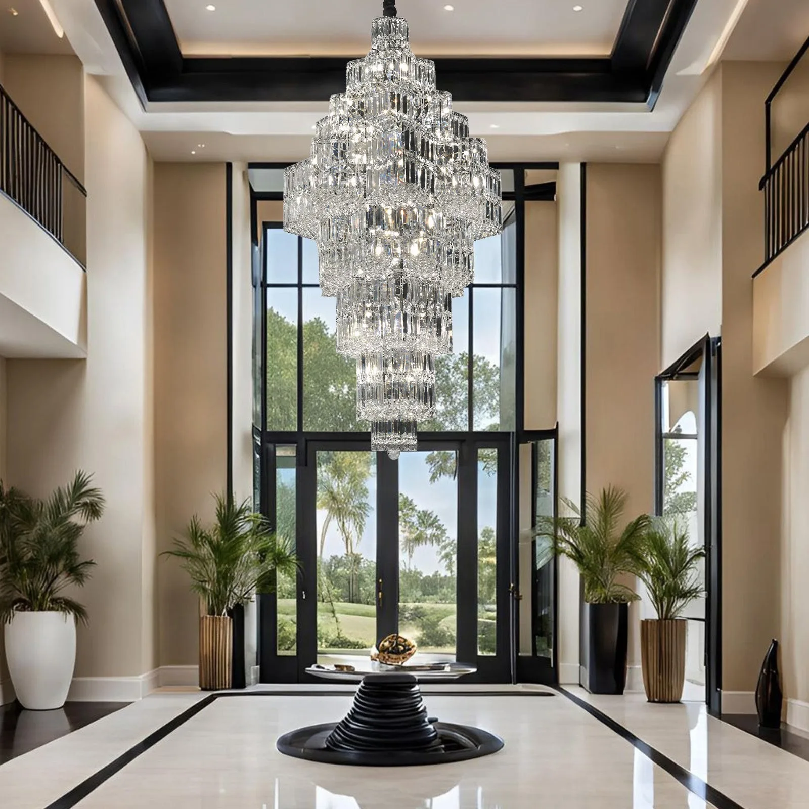 Radiant Crystal Tiered Chandelier image 3