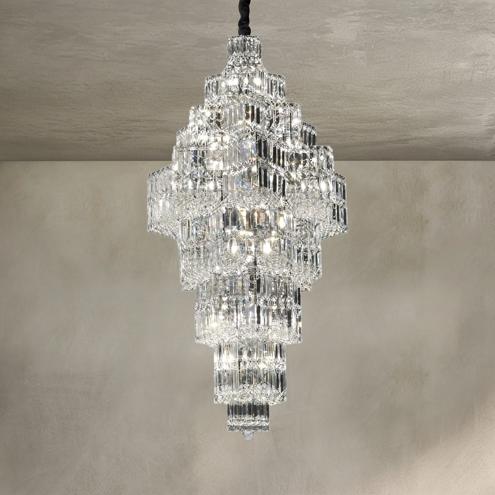 Radiant Crystal Tiered Chandelier image 2