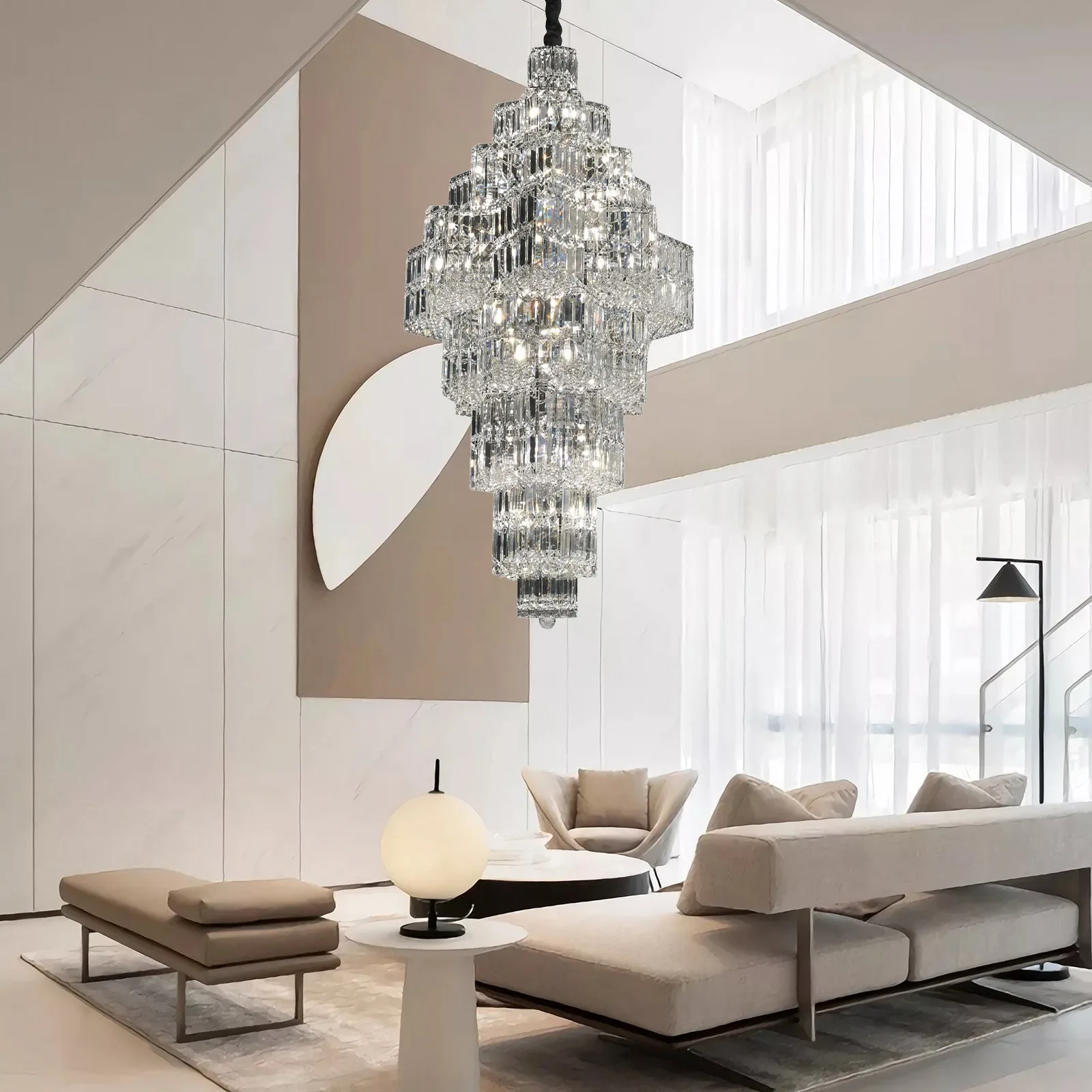Radiant Crystal Tiered Chandelier image 6