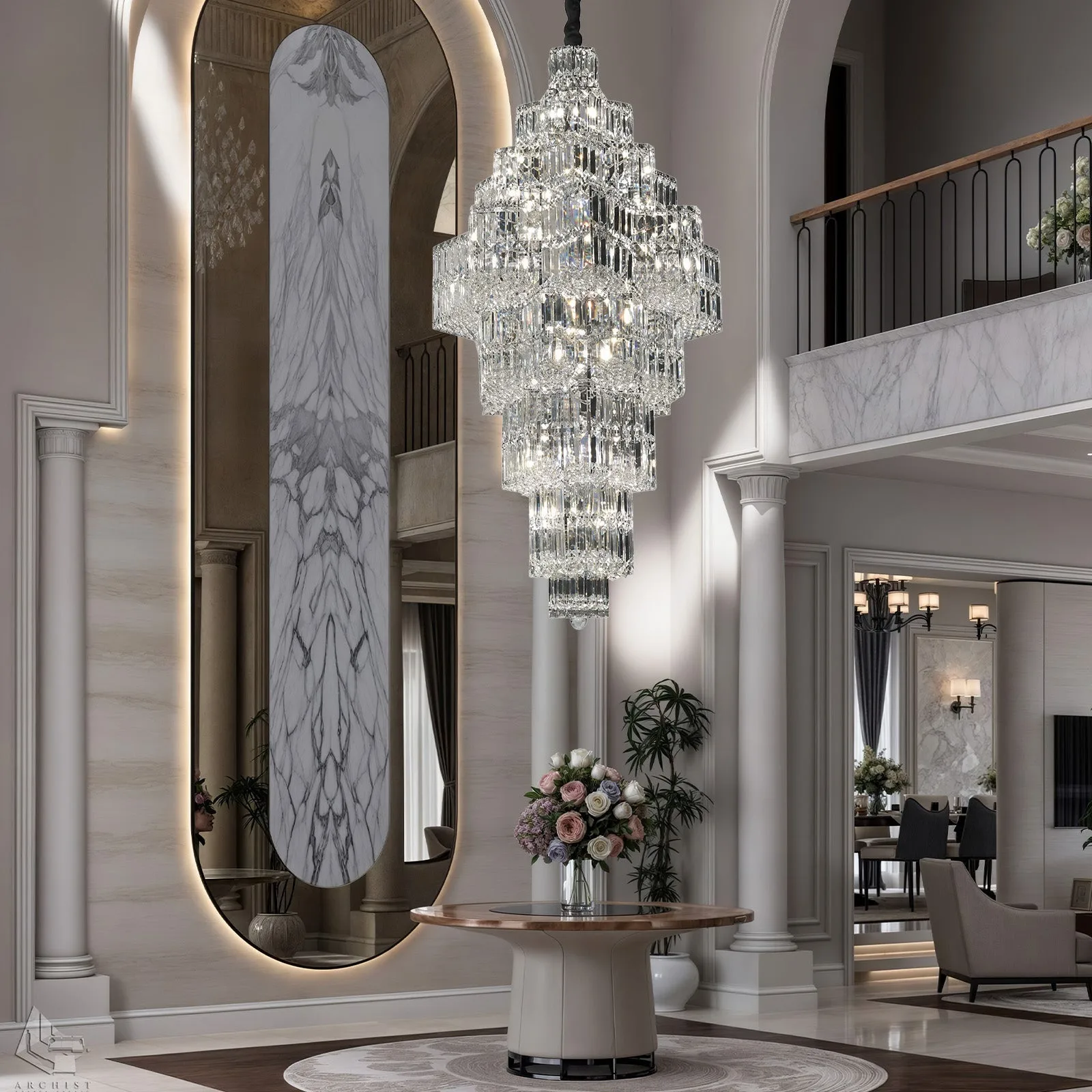 Radiant Crystal Tiered Chandelier image 4