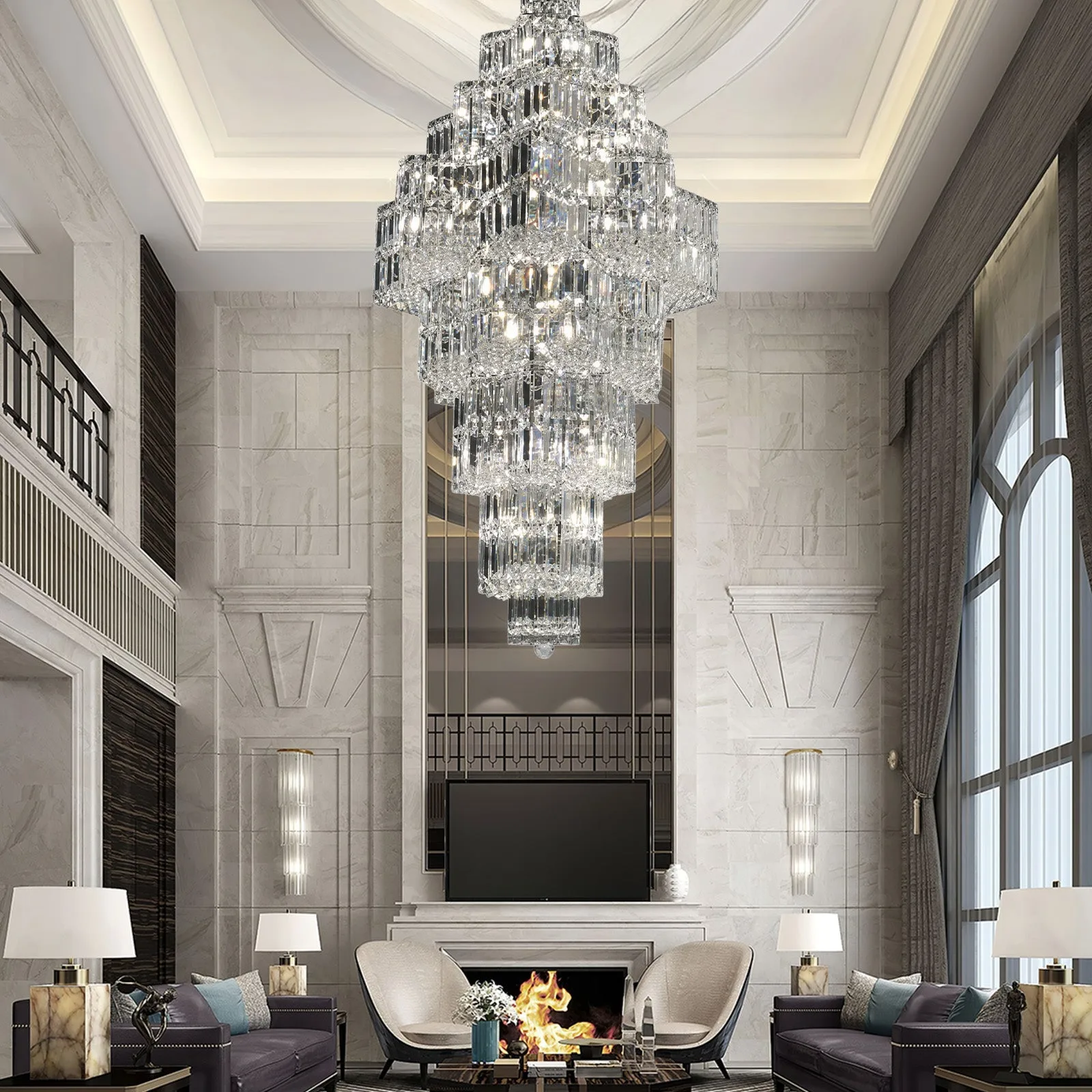 Radiant Crystal Tiered Chandelier image 8