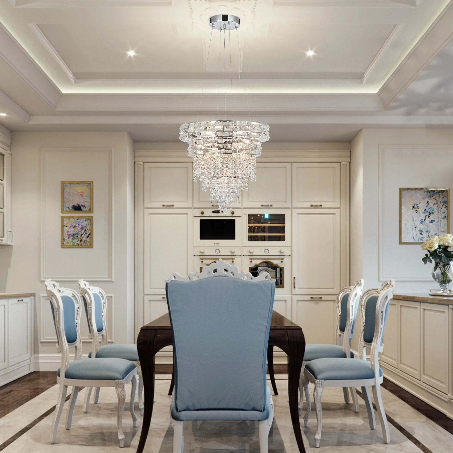 Luminous Crystal Tier Chandelier image 5