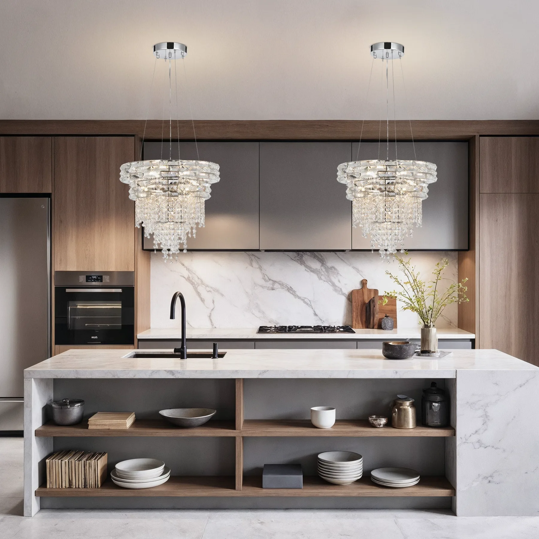 Luminous Crystal Tier Chandelier image 4