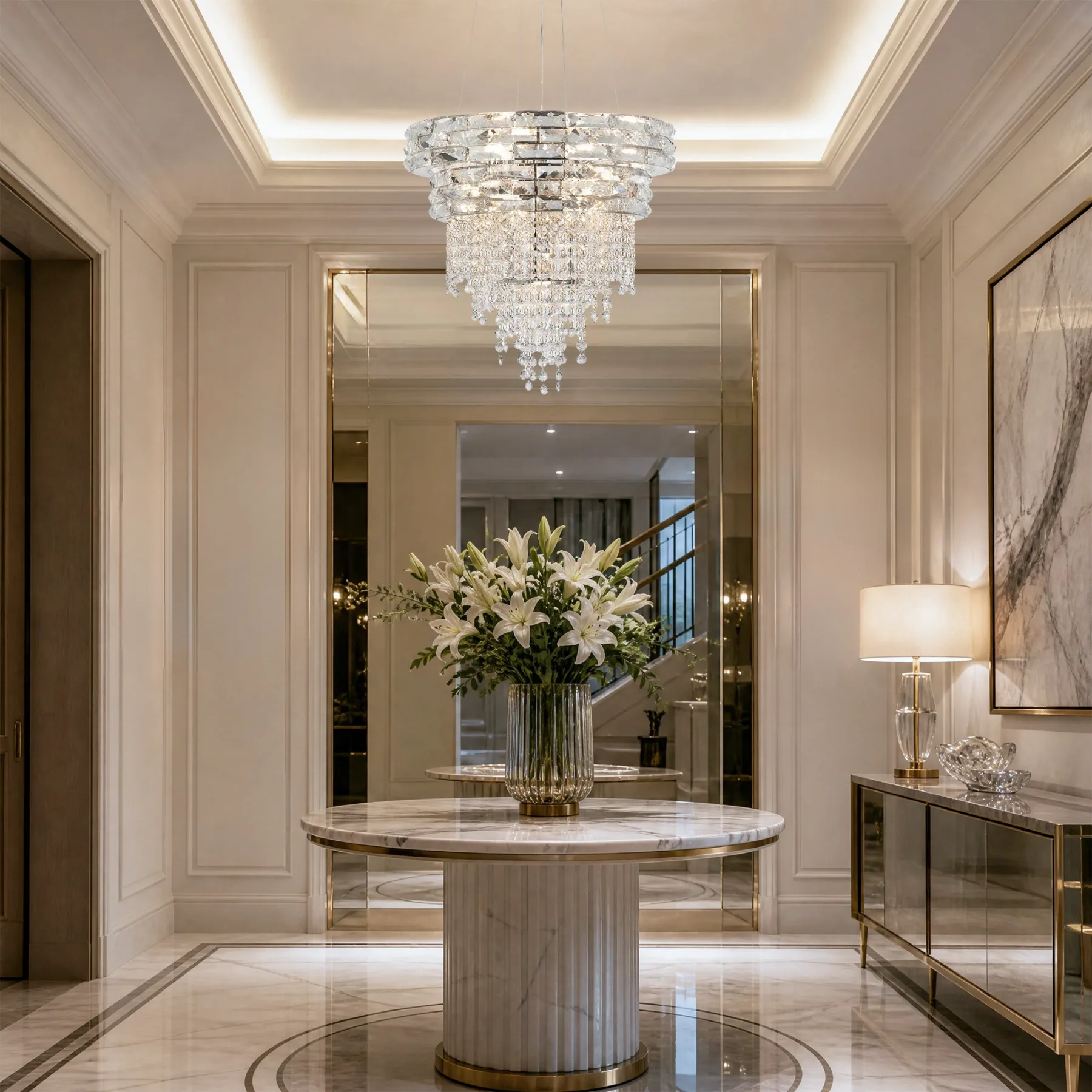 Luminous Crystal Tier Chandelier image 6