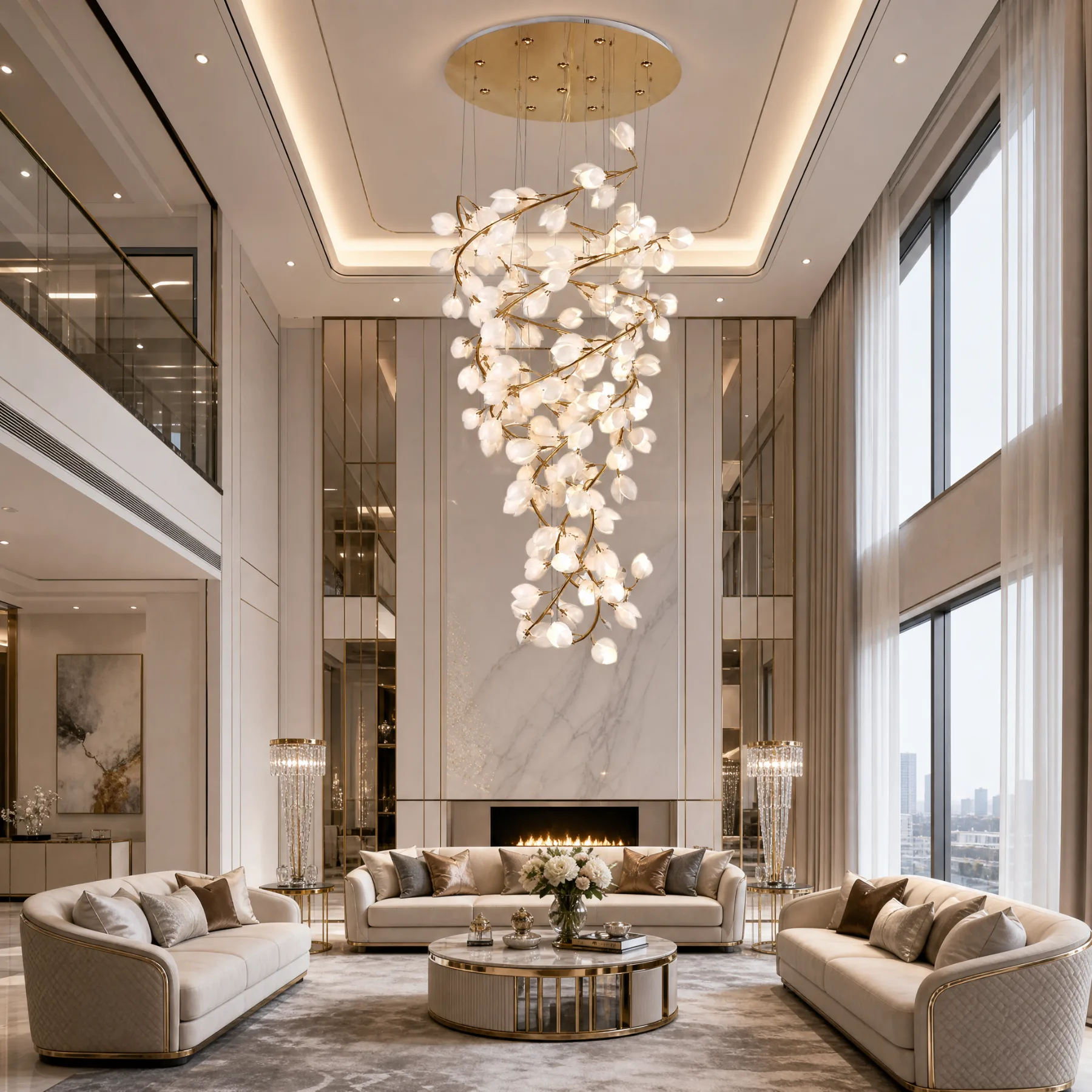 Luminous Petal Branch Chandelier image 5
