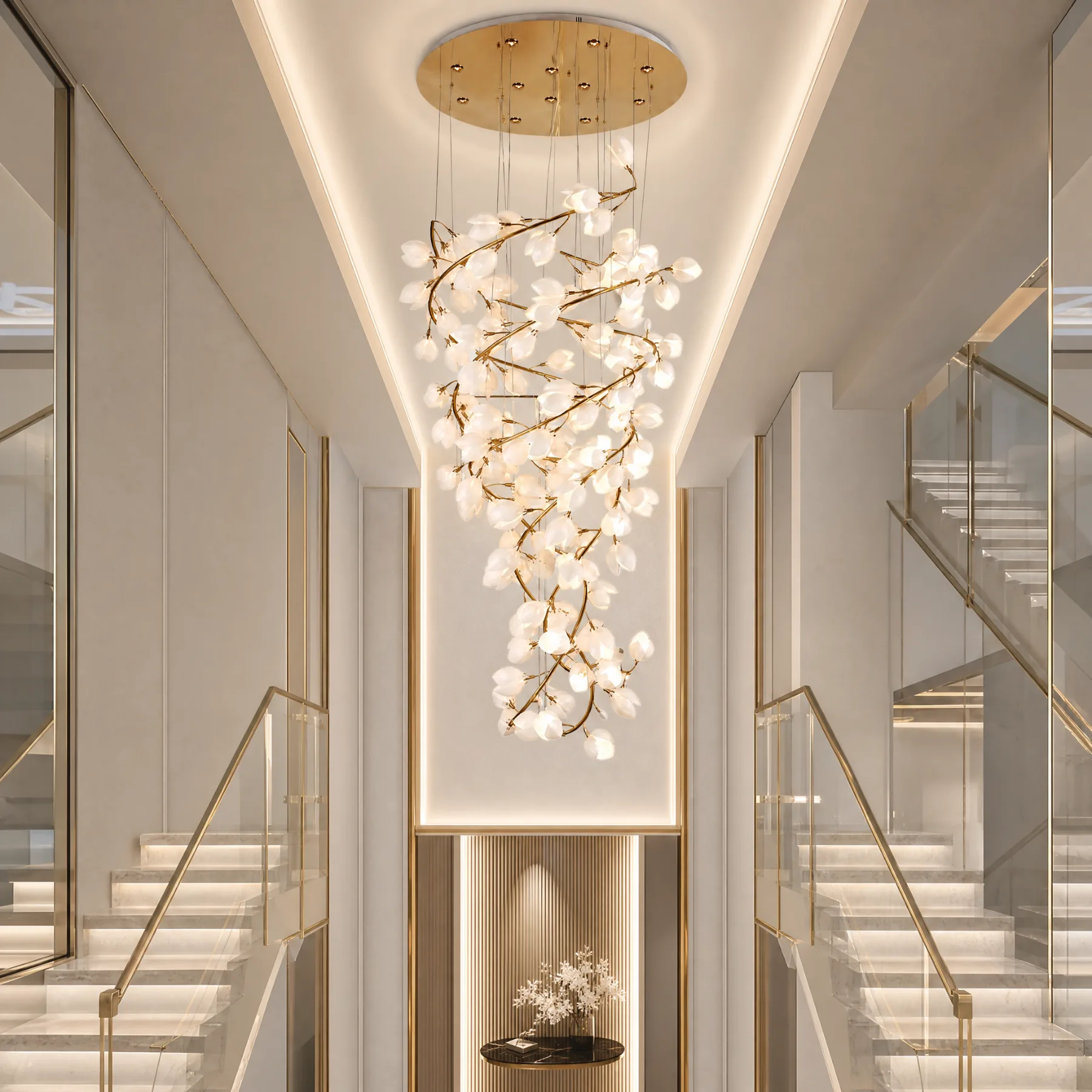 Luminous Petal Branch Chandelier image 4