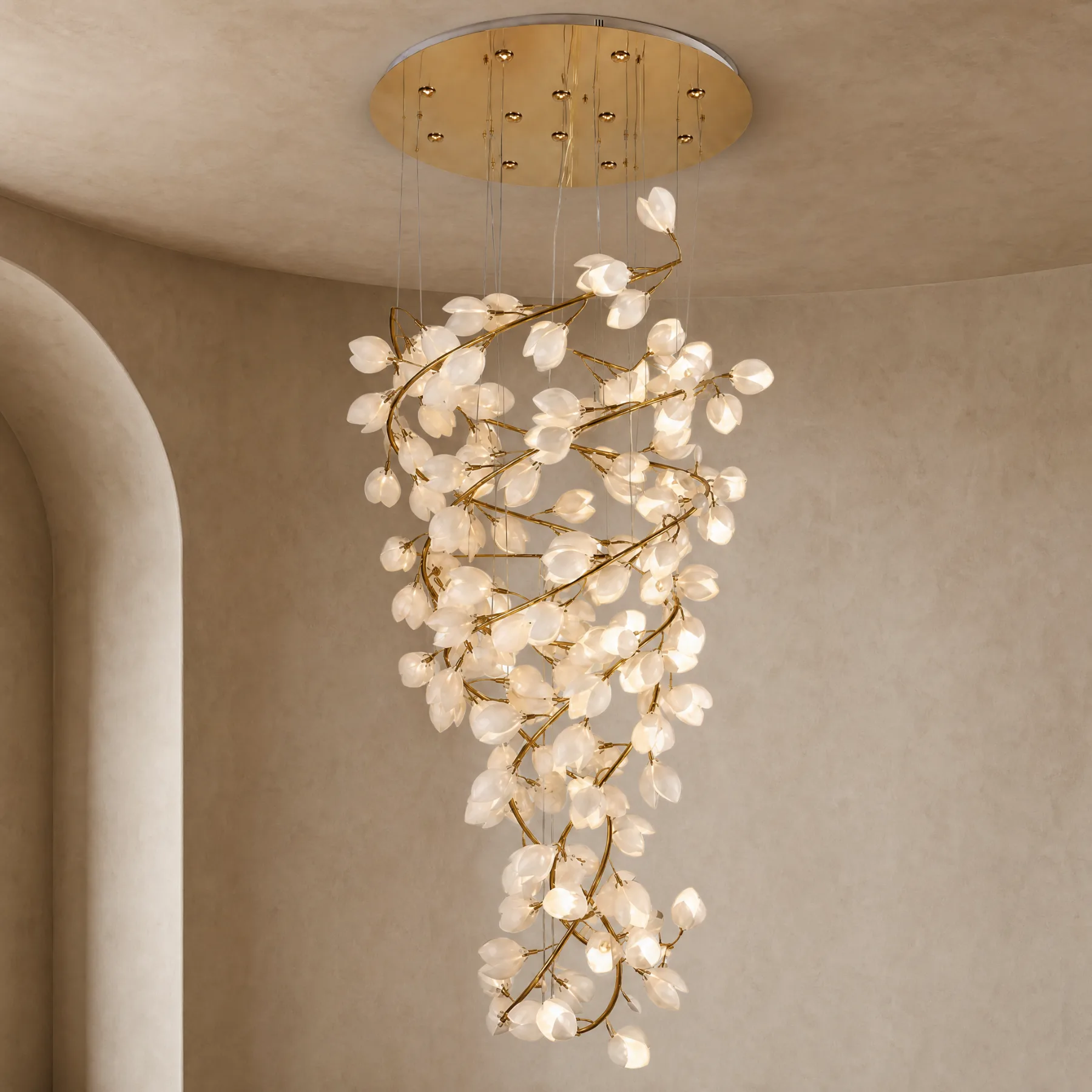 Luminous Petal Branch Chandelier image 2