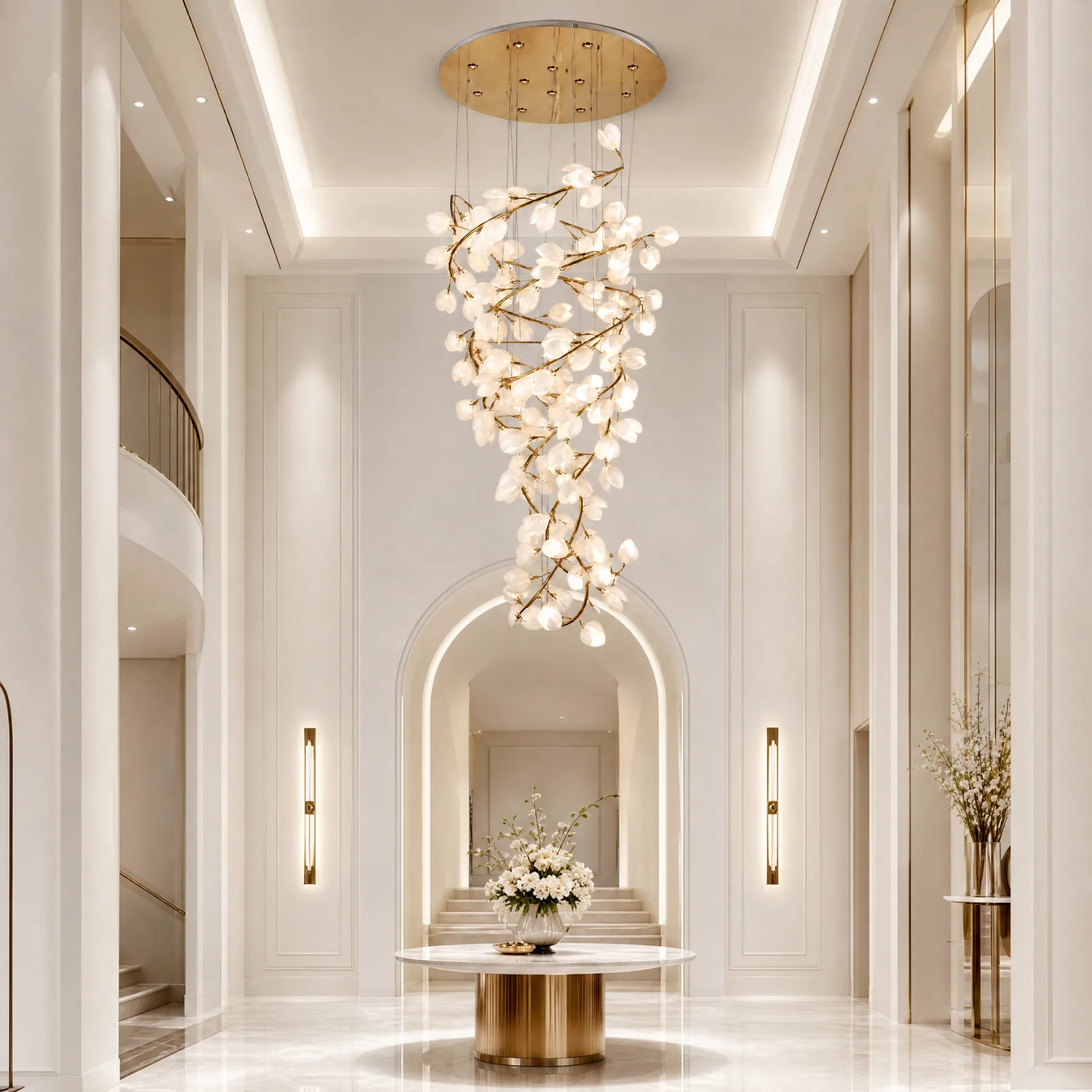 Luminous Petal Branch Chandelier image 3