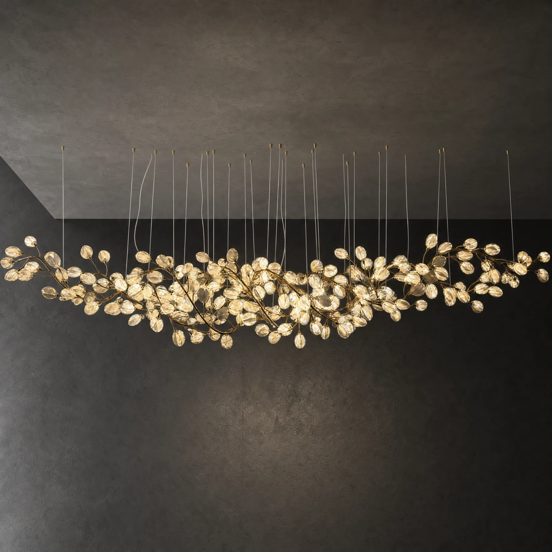 Botanical Crystal Branch Chandelier image 2