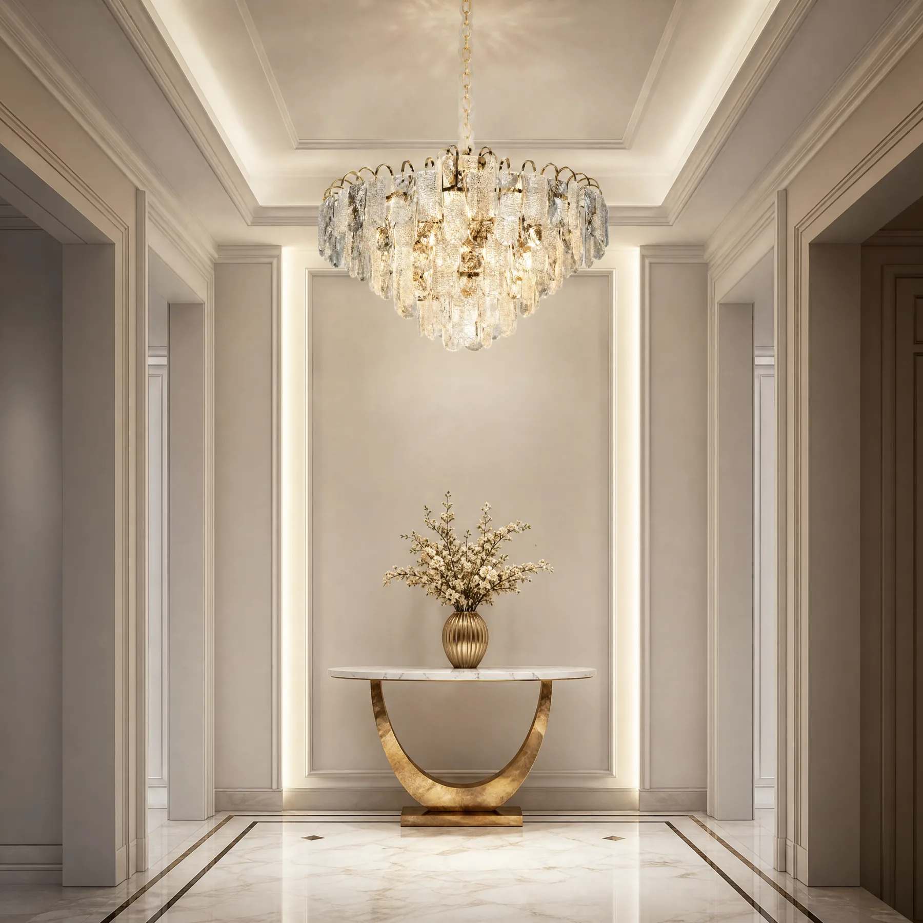 Luminous Crystal Tiered Chandelier image 3