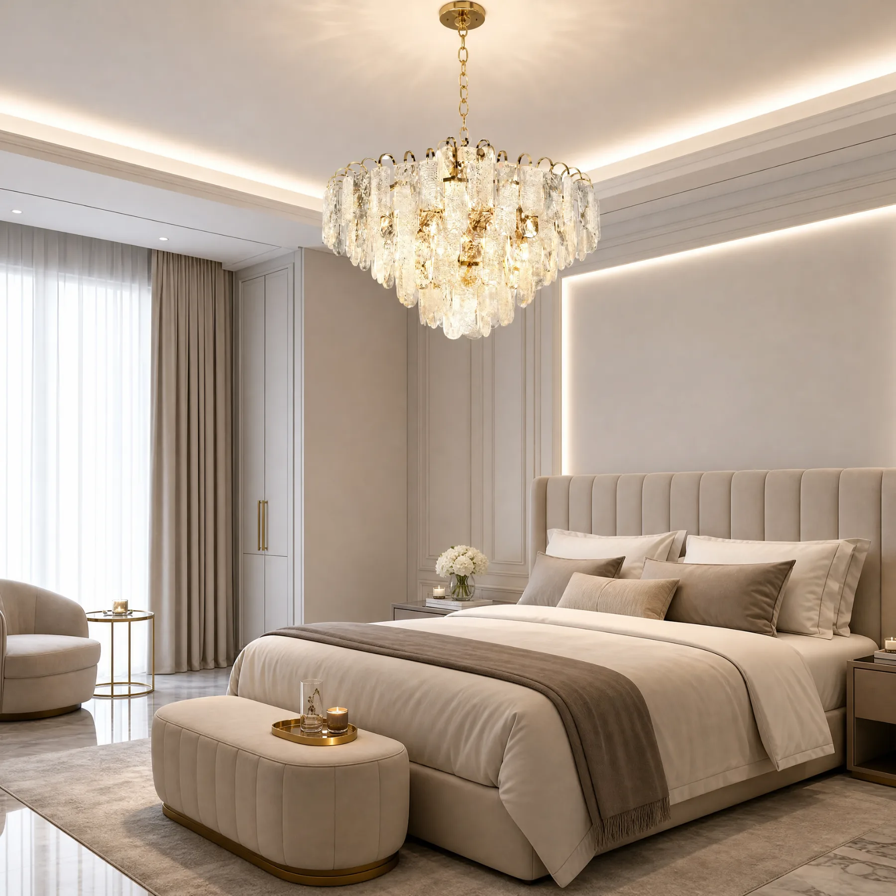 Luminous Crystal Tiered Chandelier image 4